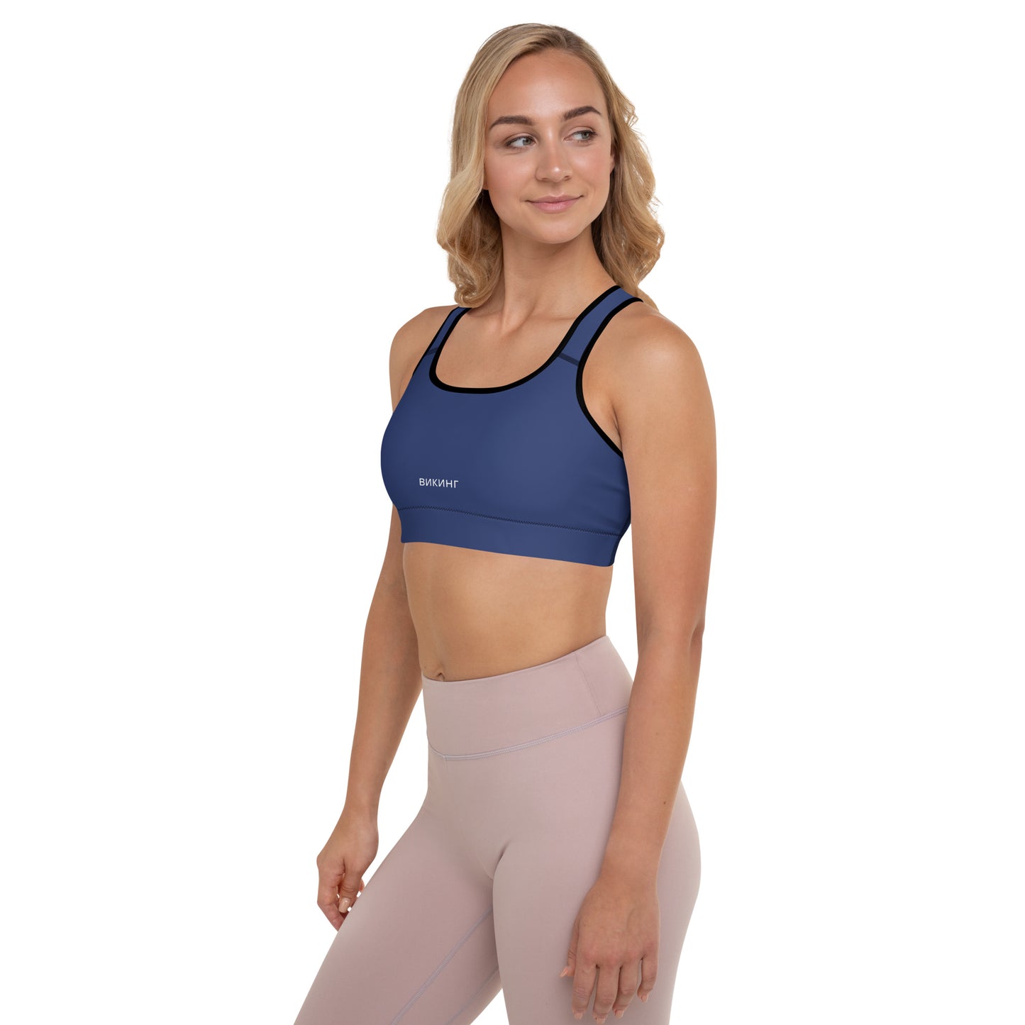 ВИКИНГ Original Navy Blue Padded Sports Bra