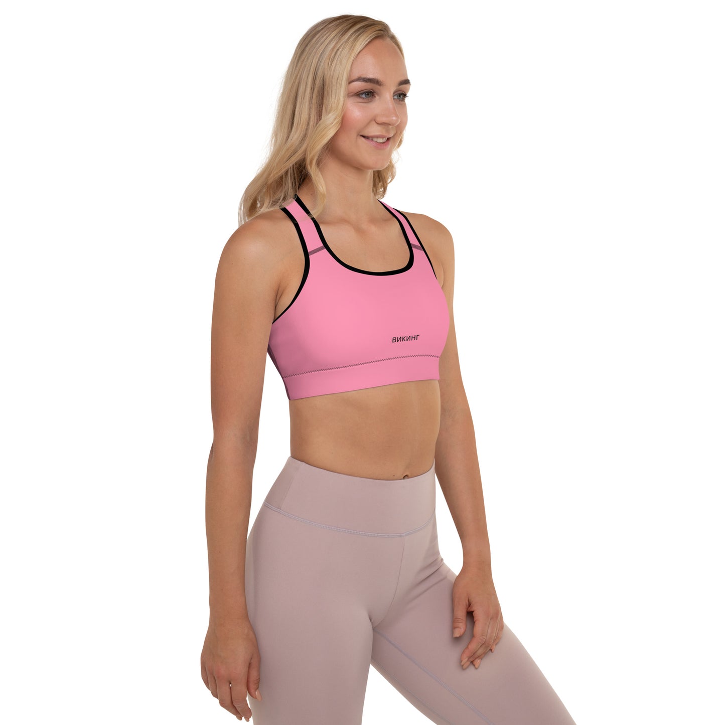 ВИКИНГ Original Bubble Gum Pink Padded Sports Bra