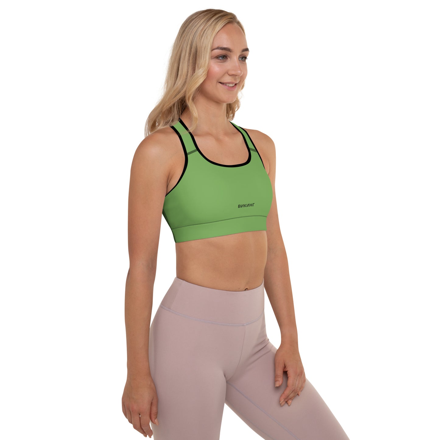 ВИКИНГ Original Shamrock Green Padded Sports Bra