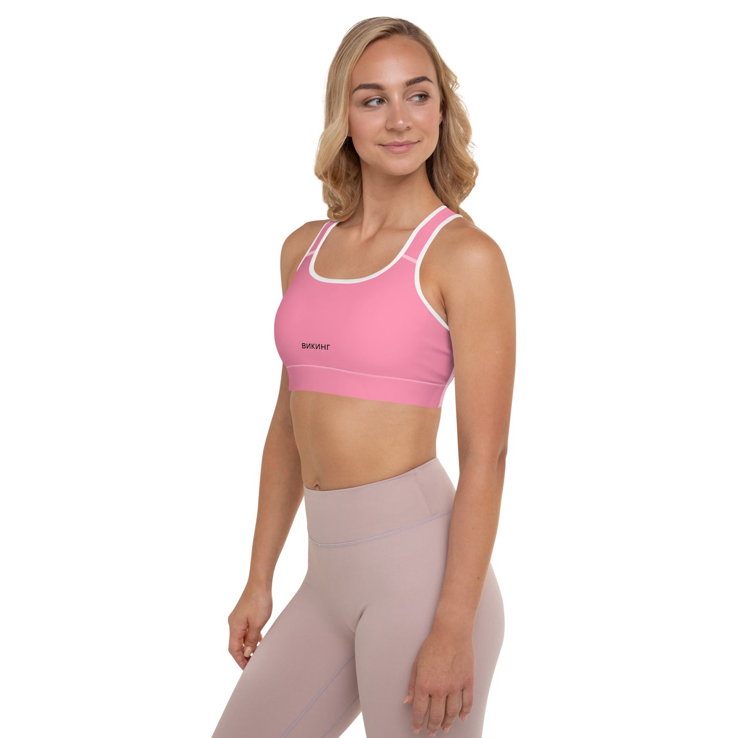 ВИКИНГ Original Bubble Gum Pink Padded Sports Bra