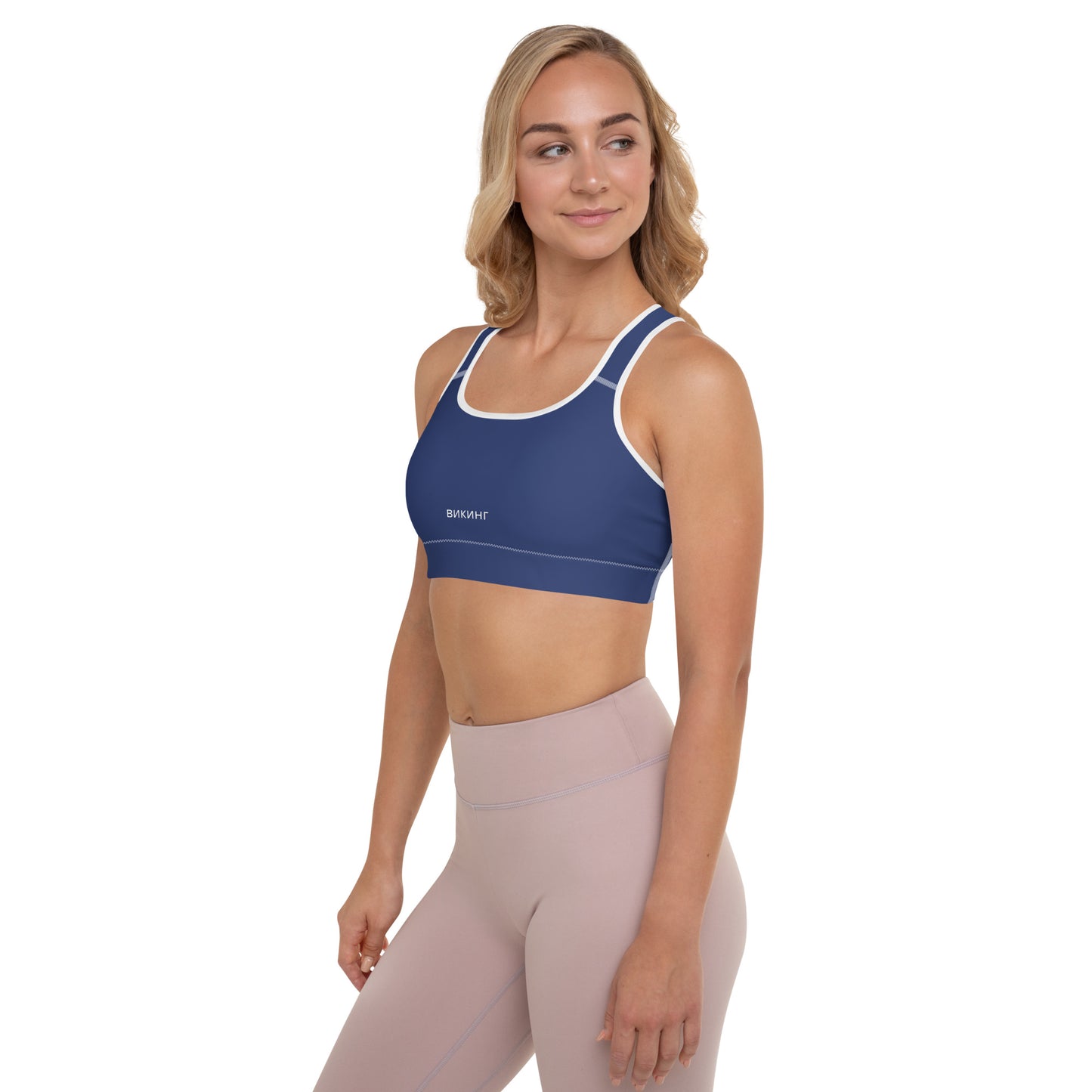 ВИКИНГ Original Navy Blue Padded Sports Bra