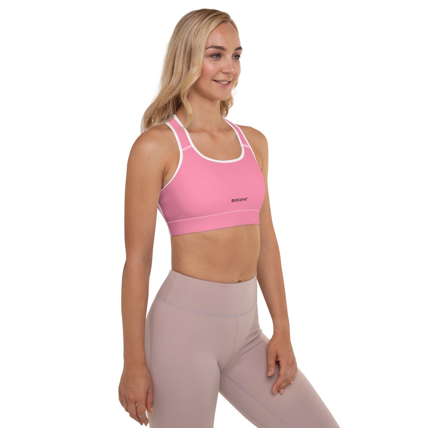 ВИКИНГ Original Bubble Gum Pink Padded Sports Bra