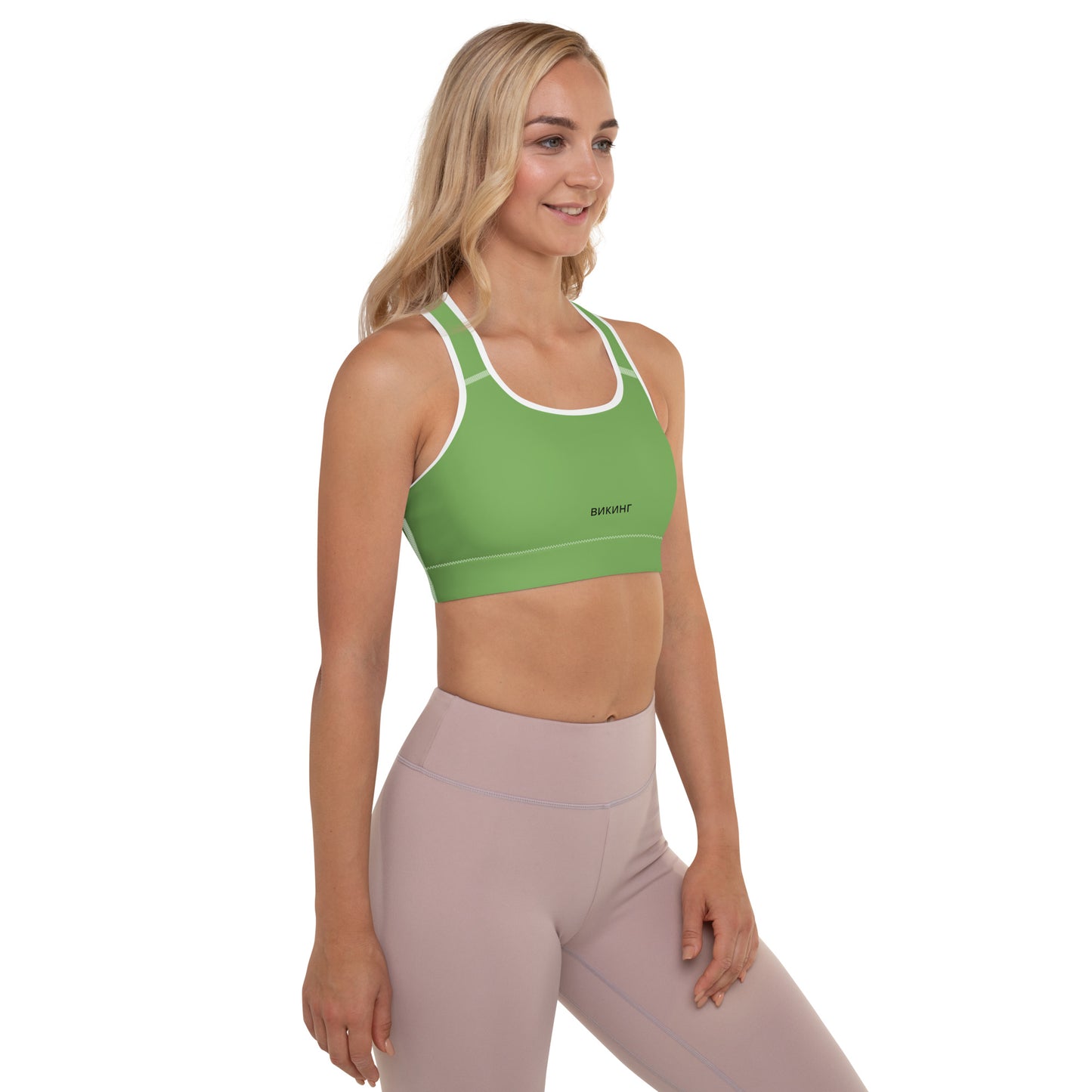 ВИКИНГ Original Shamrock Green Padded Sports Bra