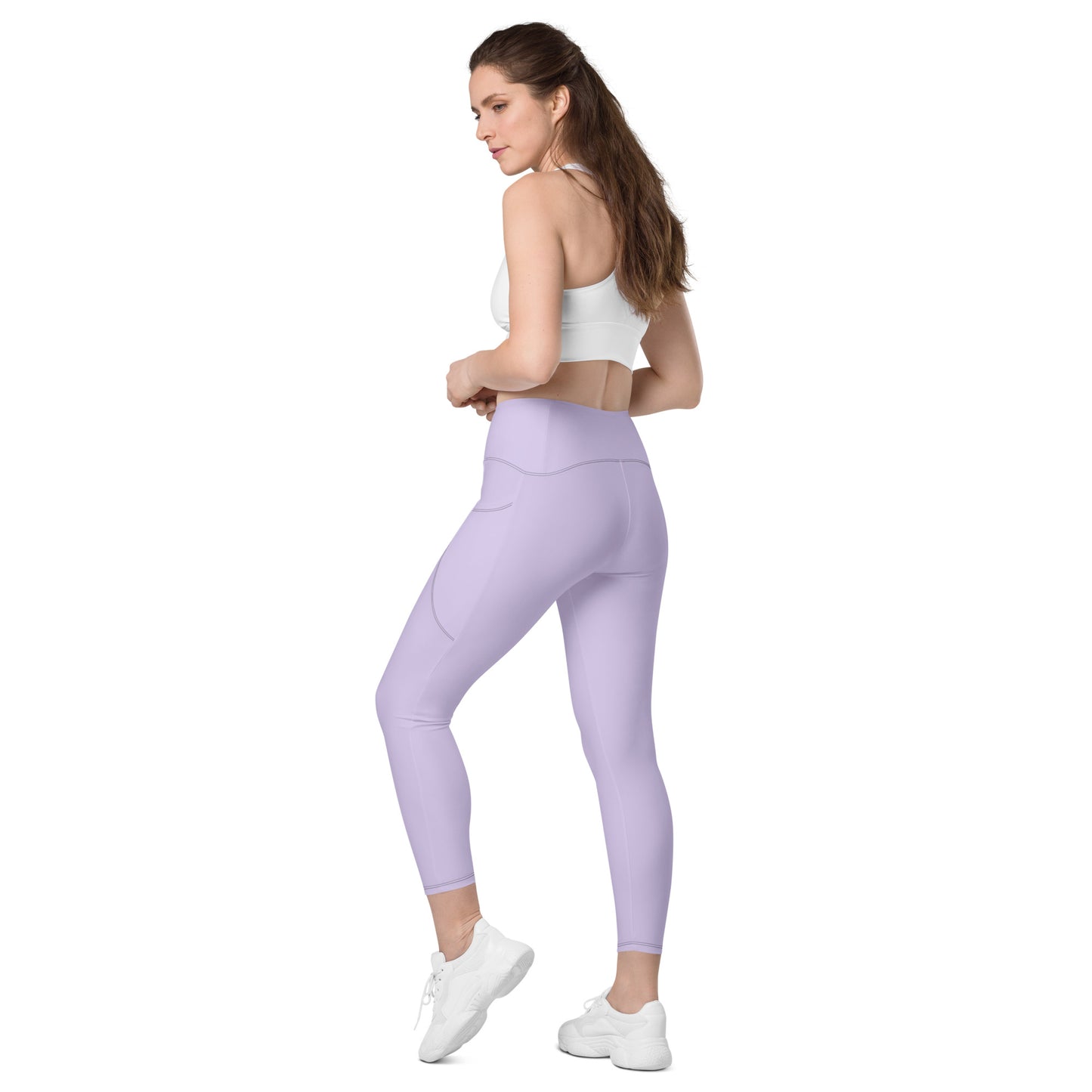 ВИКИНГ Original Lustful Purple Crossover Leggings with Pockets