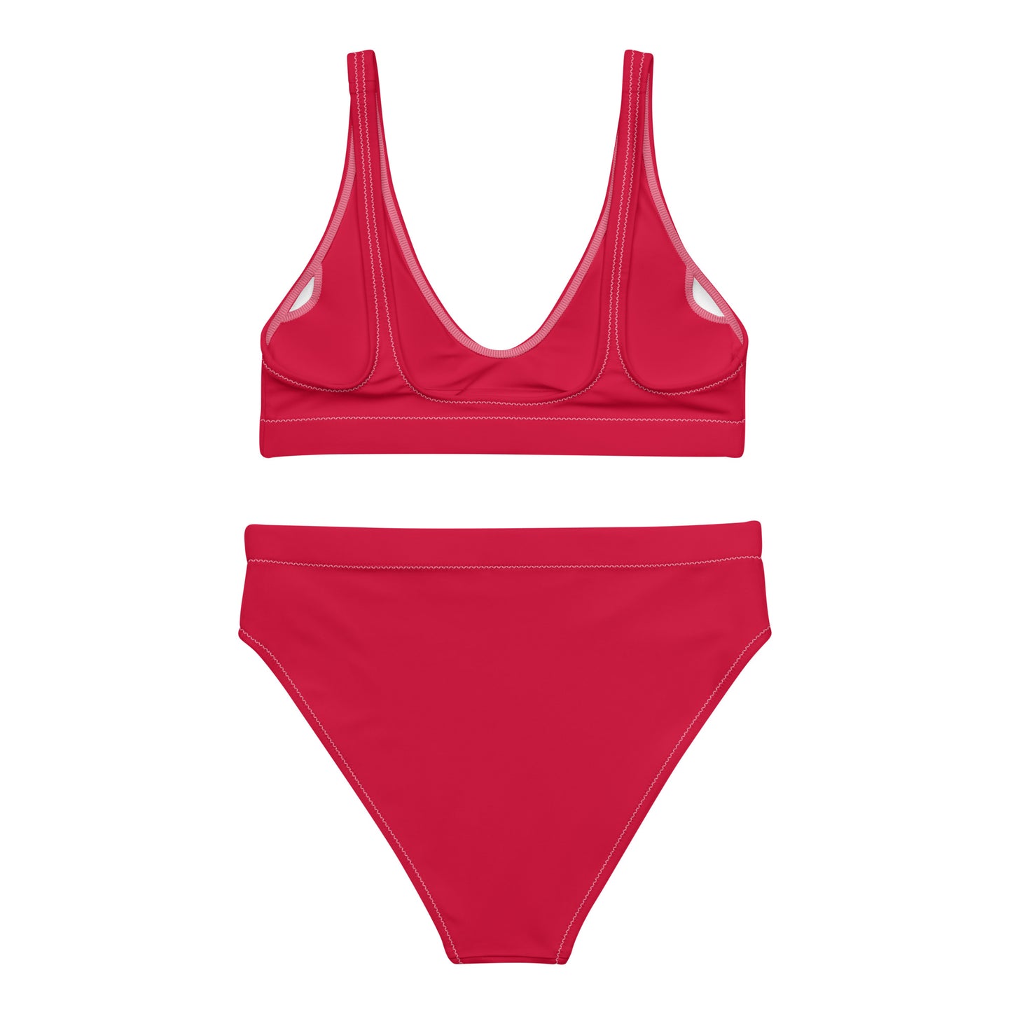 ВИКИНГ Original Lipstick Red High-Waisted Bikini