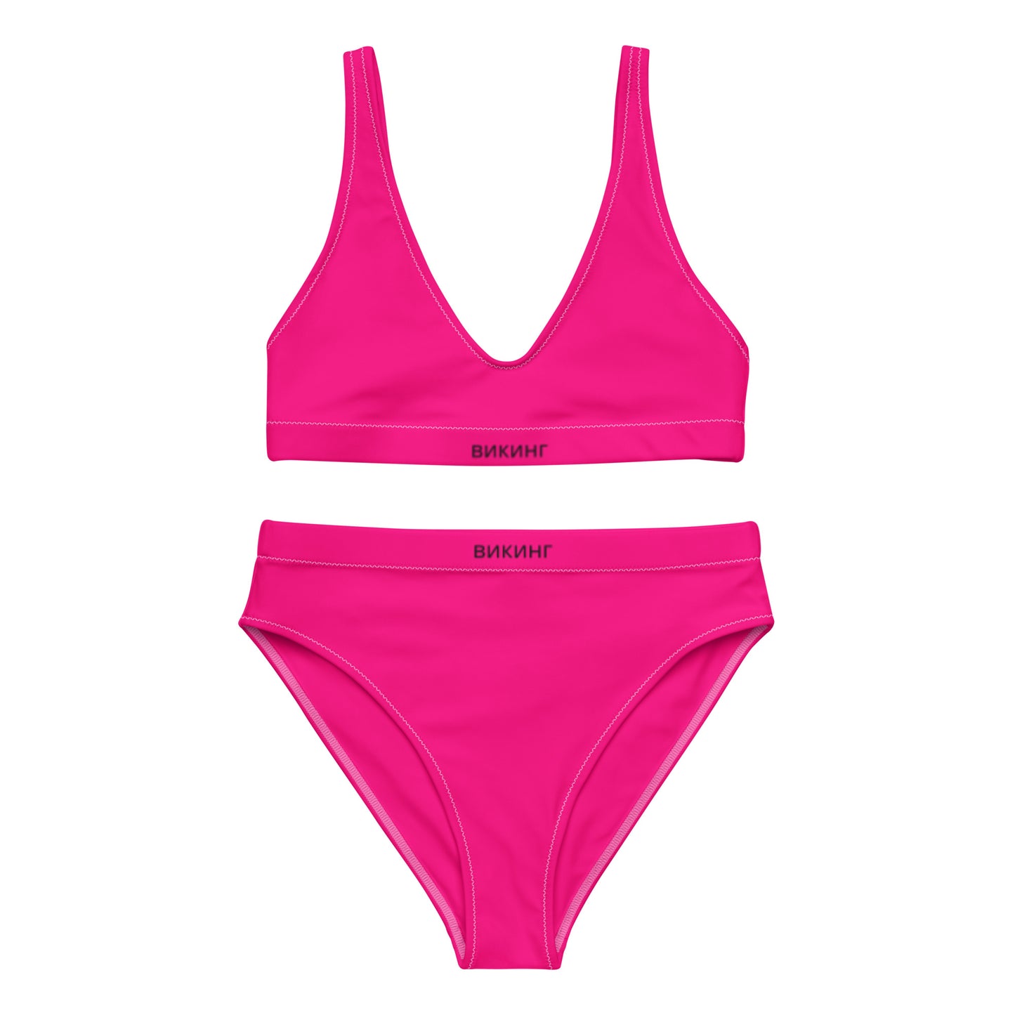 ВИКИНГ Original Bright Pink High-Waisted Bikini