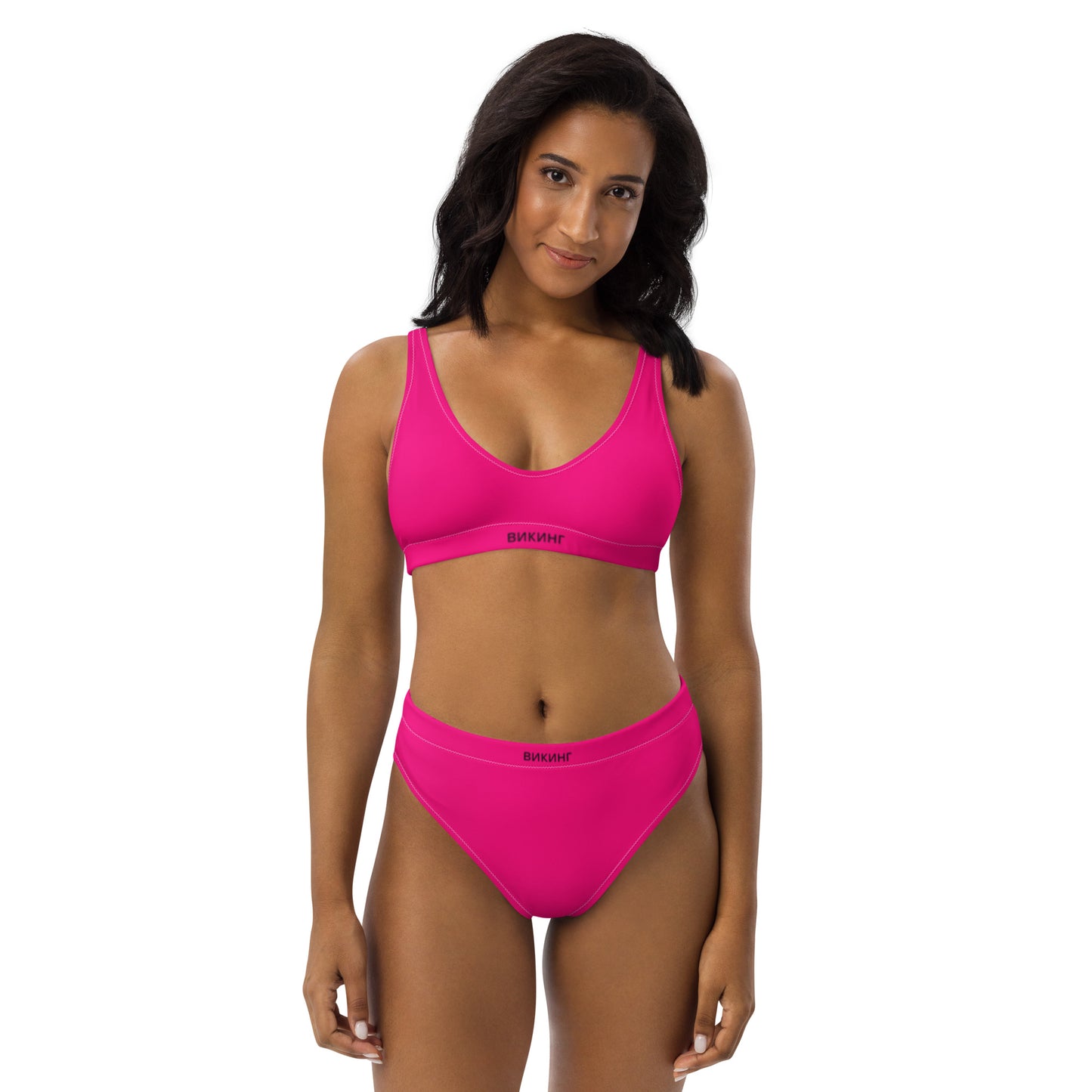 ВИКИНГ Original Bright Pink High-Waisted Bikini