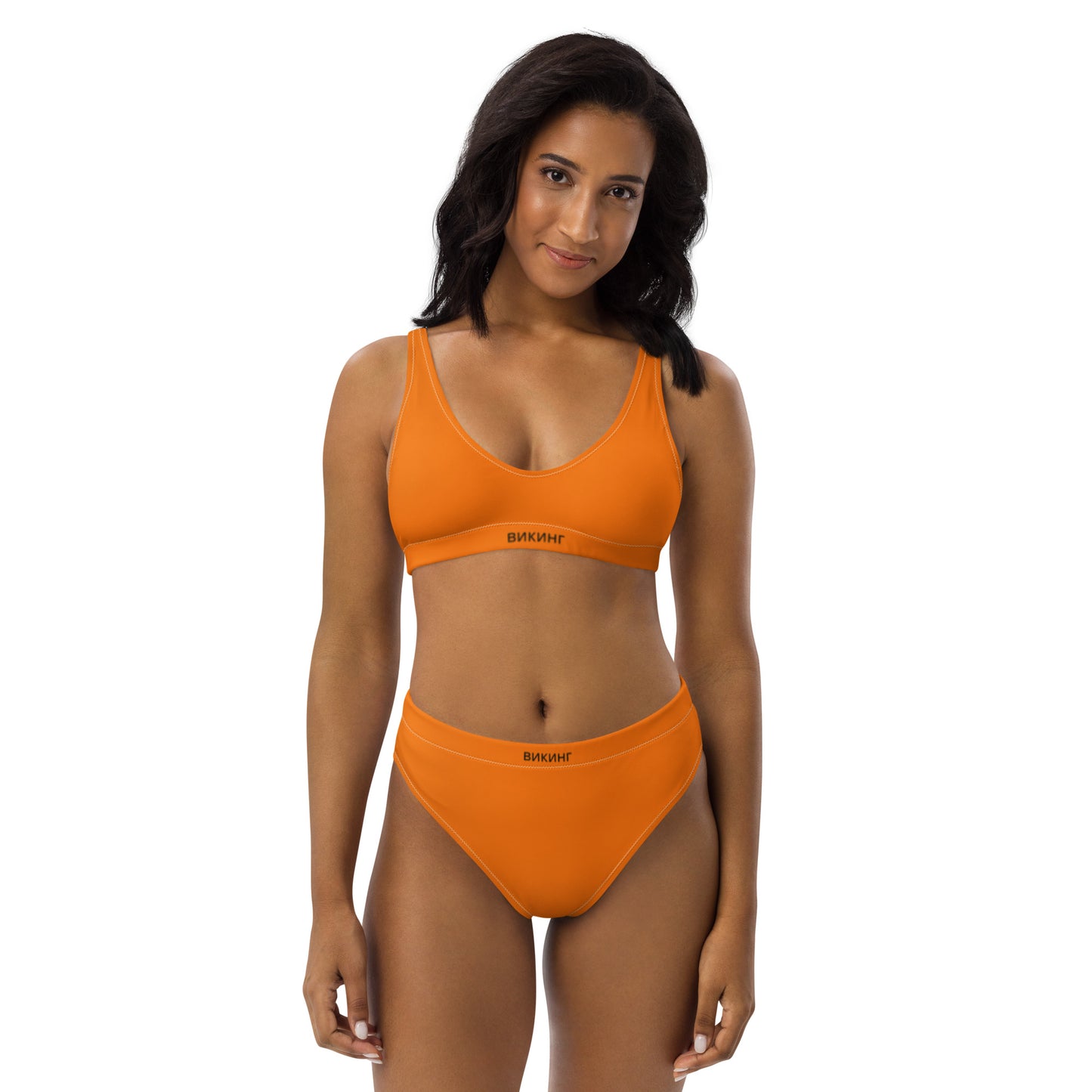 ВИКИНГ Original Tangerine Orange High-Waisted Bikini