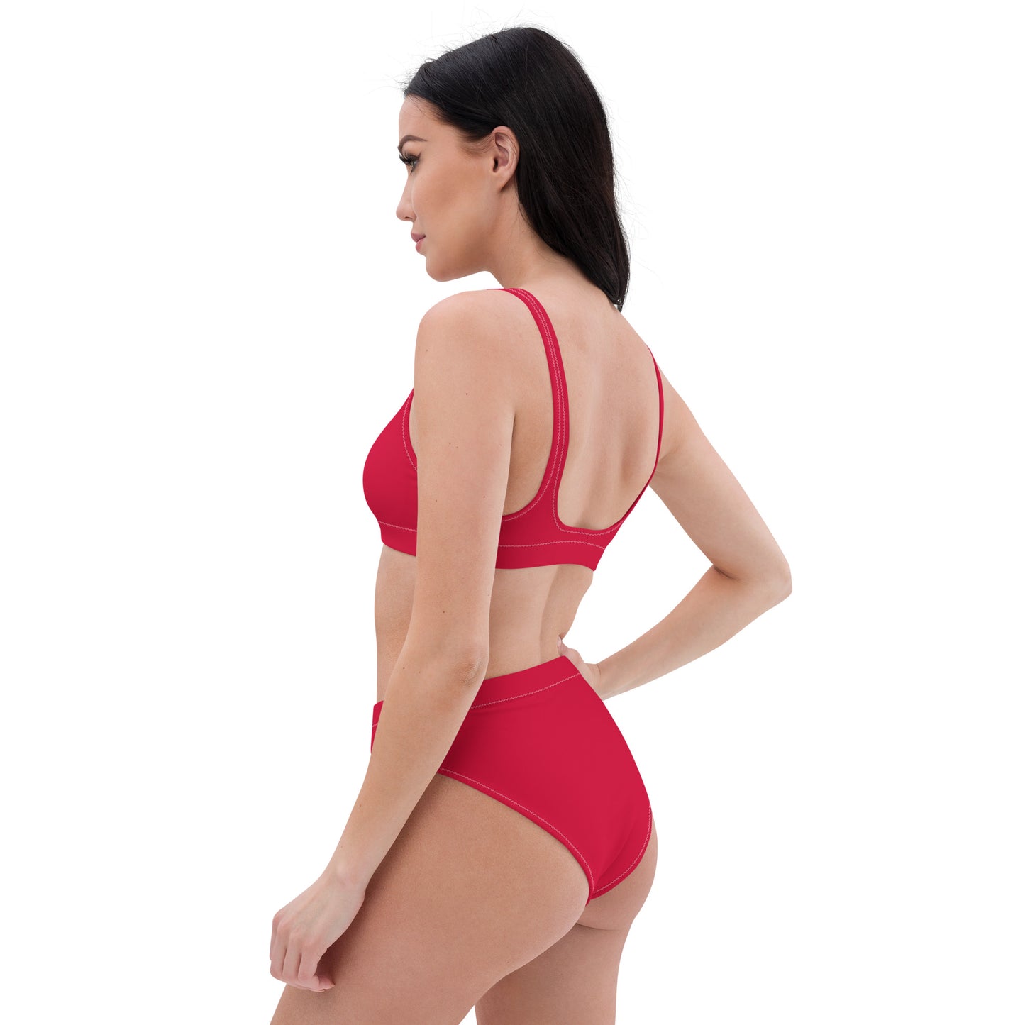 ВИКИНГ Original Lipstick Red High-Waisted Bikini