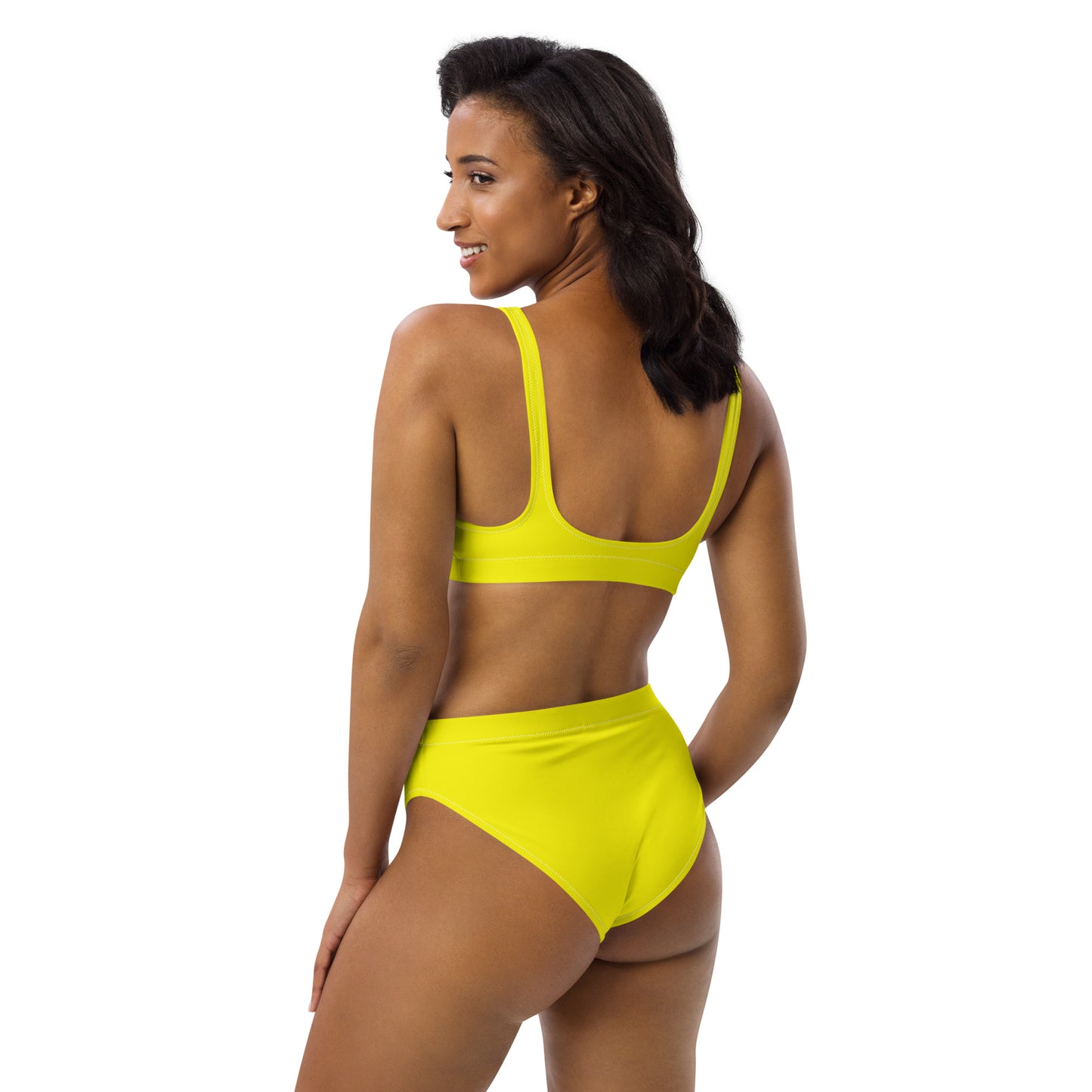 ВИКИНГ Original Bumble Bee Yellow High-Waisted Bikini