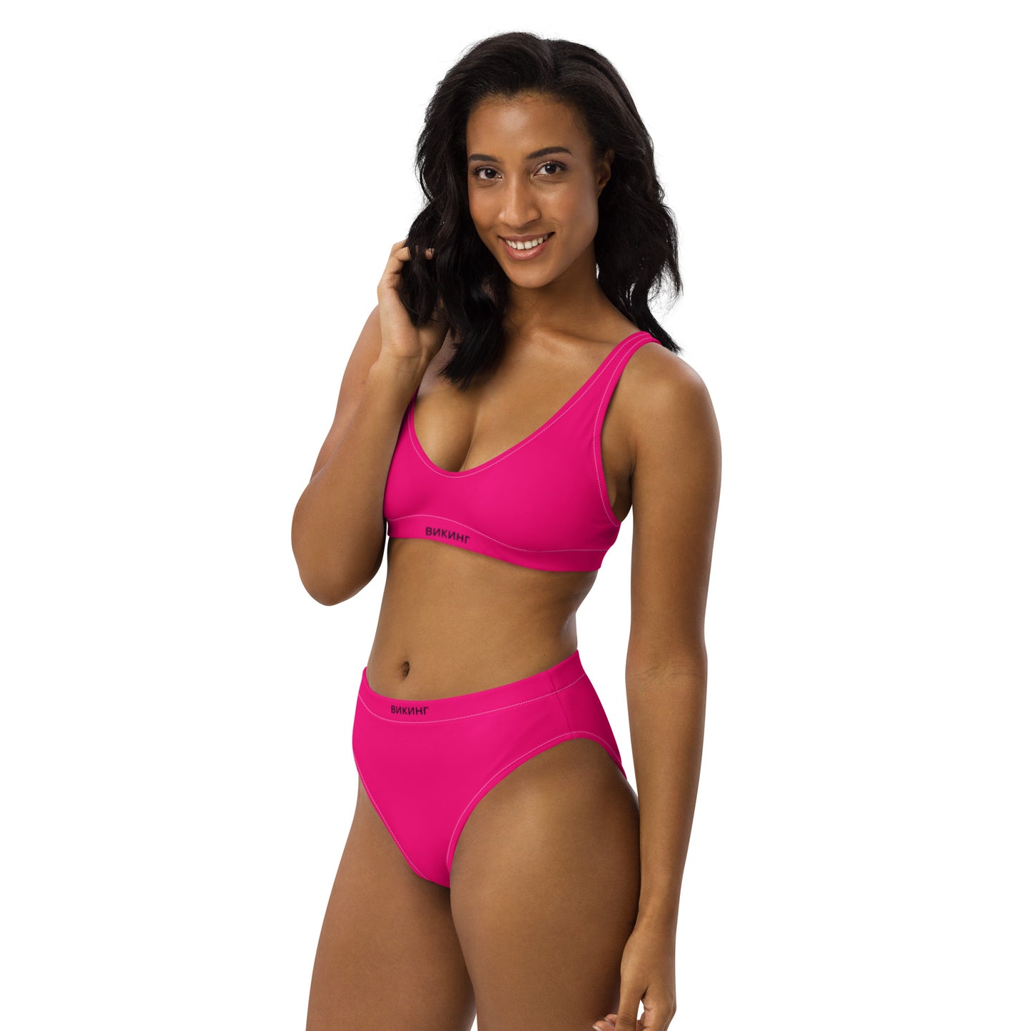 ВИКИНГ Original Bright Pink High-Waisted Bikini