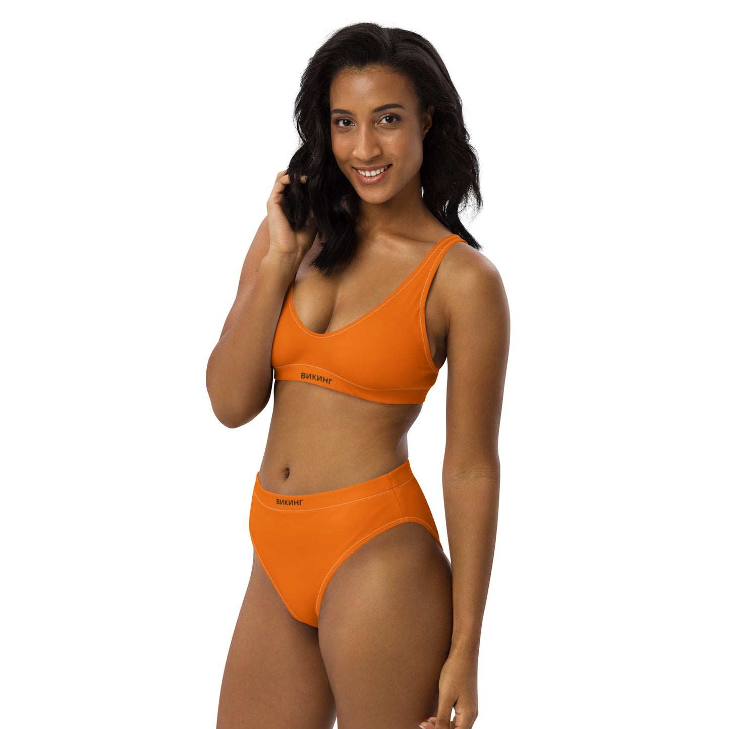 ВИКИНГ Original Tangerine Orange High-Waisted Bikini