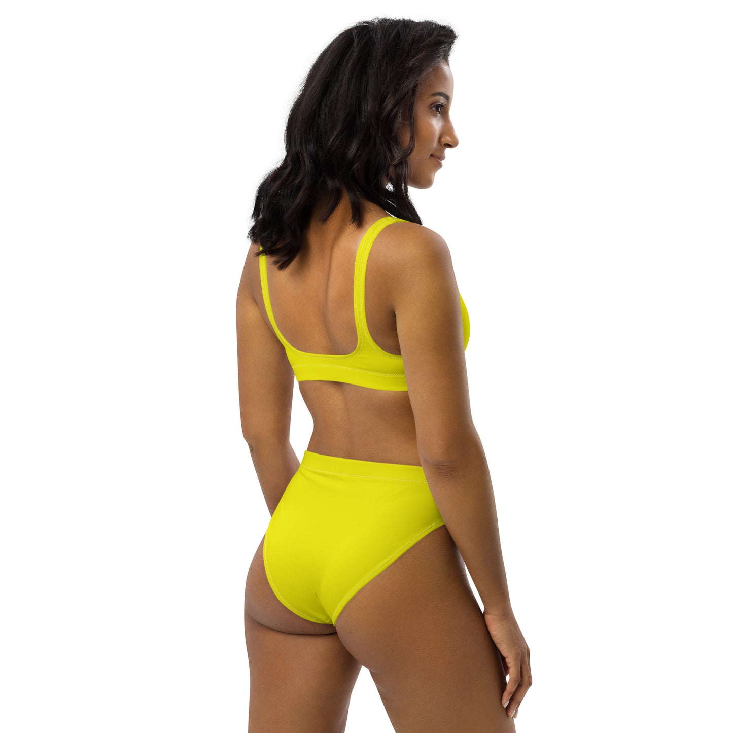 ВИКИНГ Original Bumble Bee Yellow High-Waisted Bikini