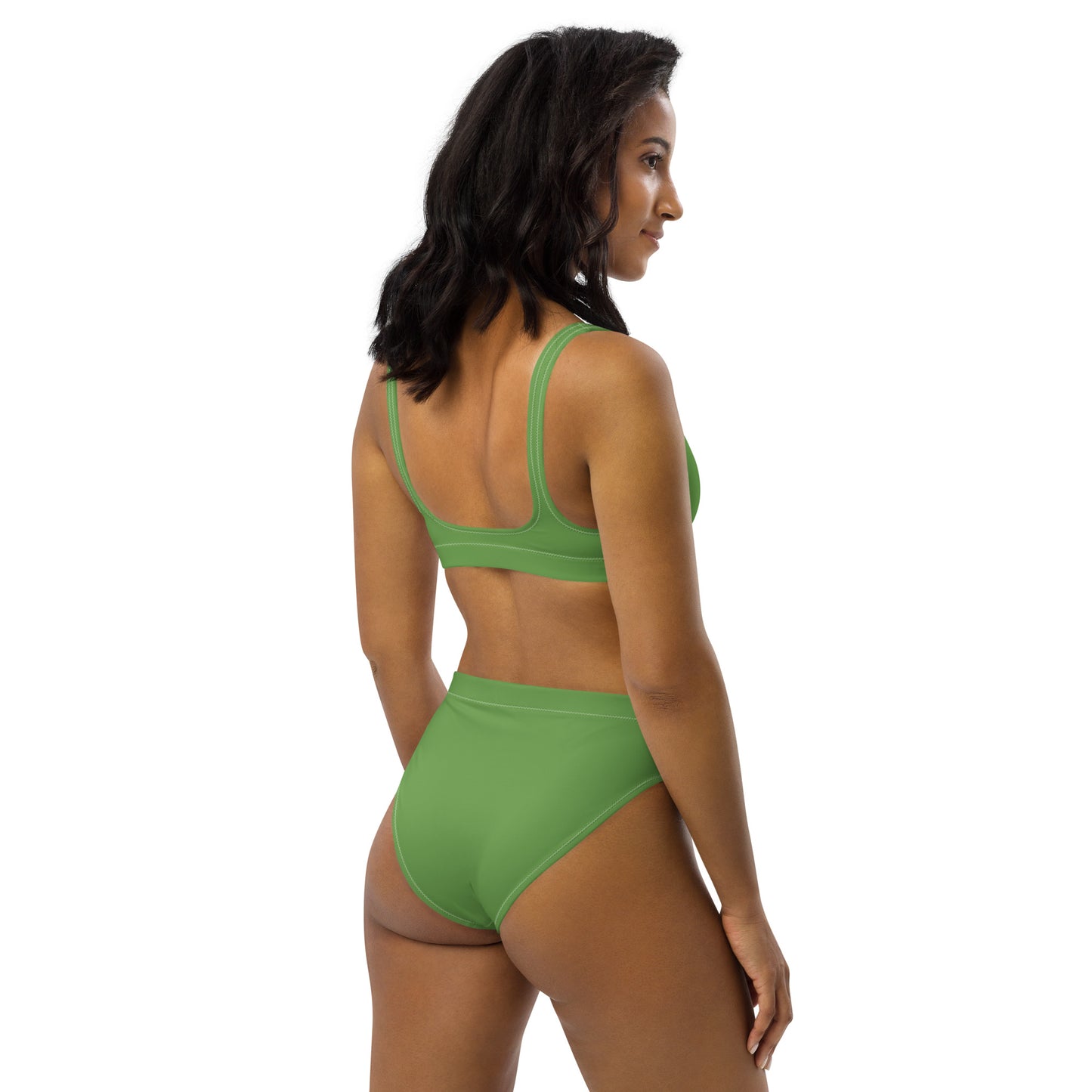 ВИКИНГ Original Shamrock Green High-Waisted Bikini