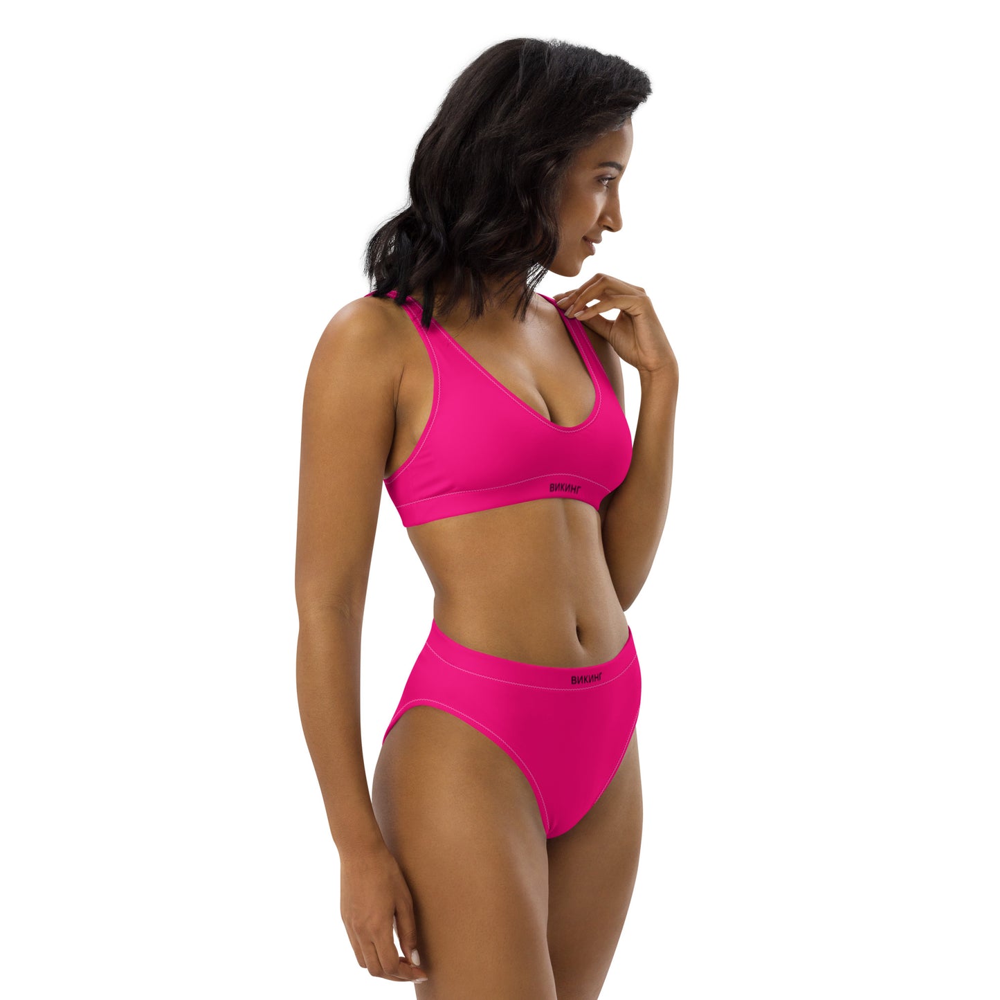 ВИКИНГ Original Bright Pink High-Waisted Bikini