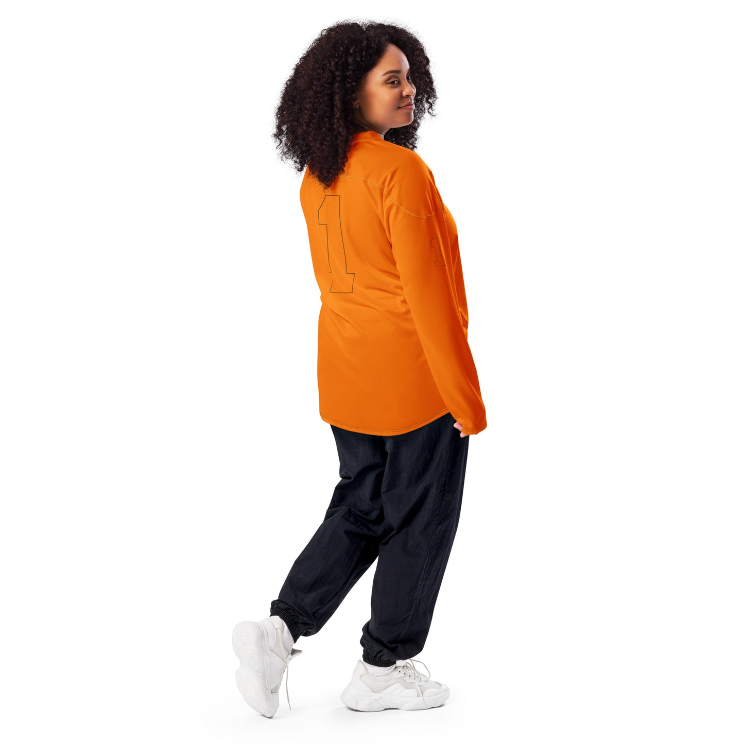 ВИКИНГ Original Tangerine Orange #1 Hockey Jersey Women’s