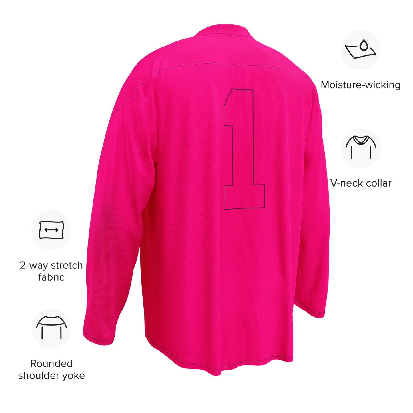 ВИКИНГ Original Bright Pink #1 Hockey Jersey Women’s