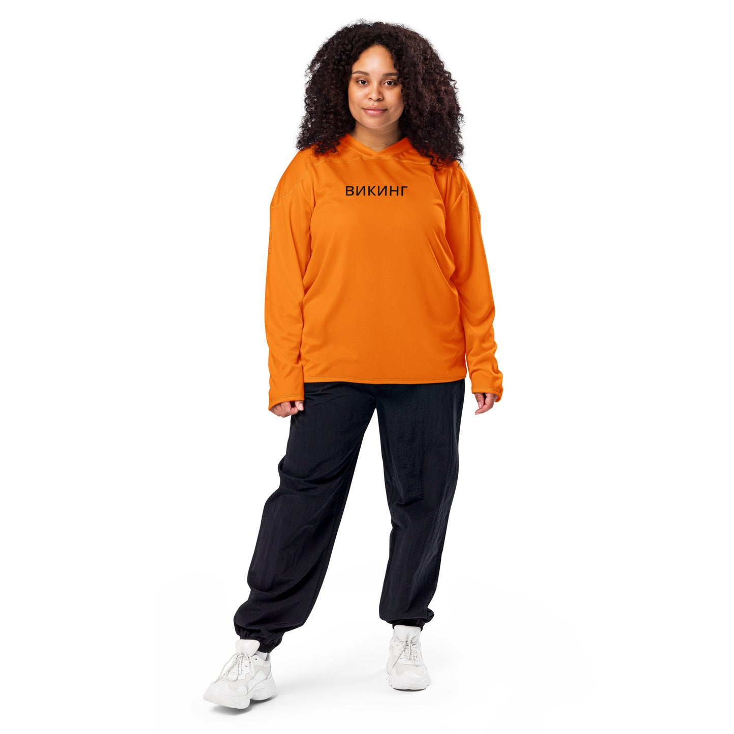 ВИКИНГ Original Tangerine Orange #1 Hockey Jersey Women’s