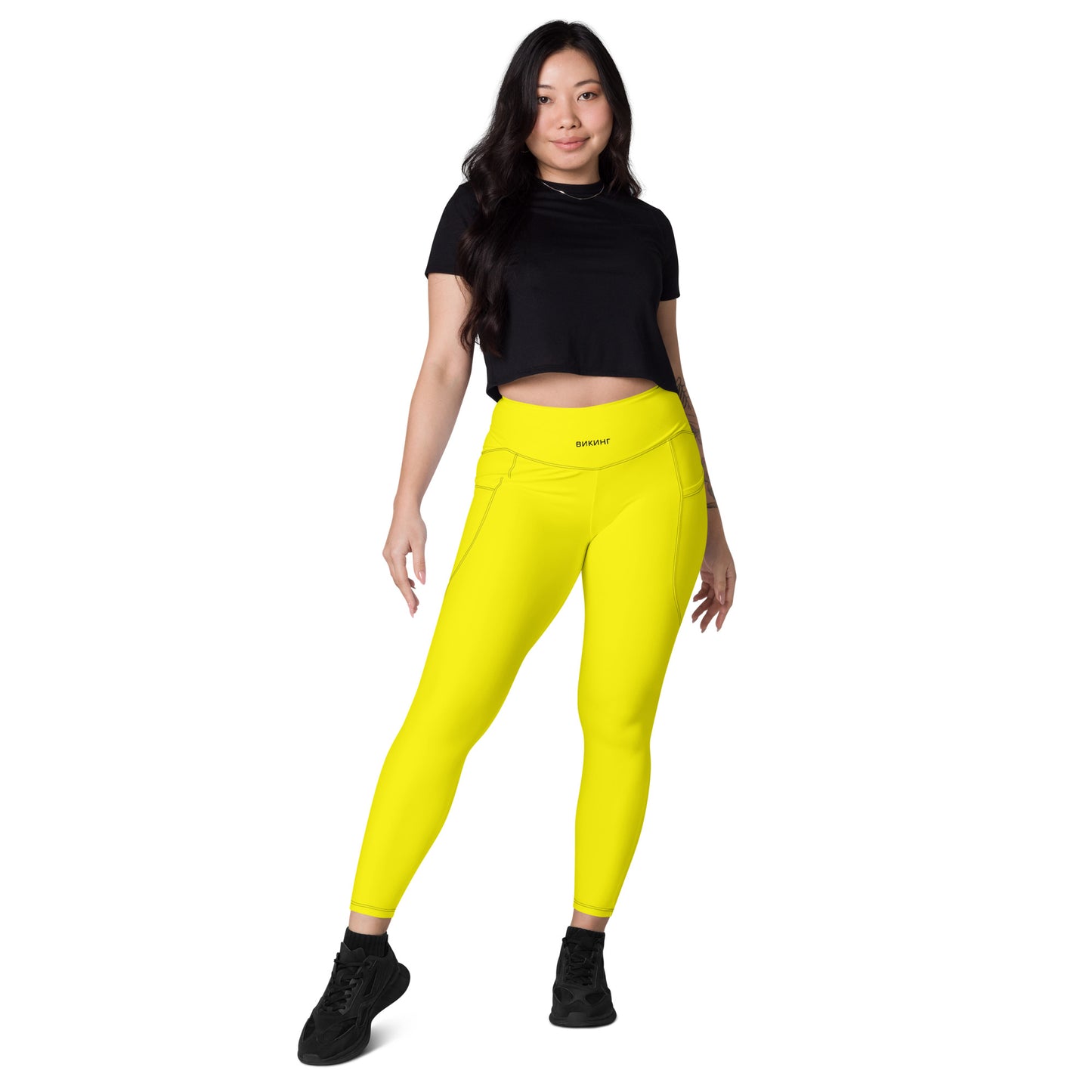 ВИКИНГ Original Bumble Bee Yellow Active Leggings