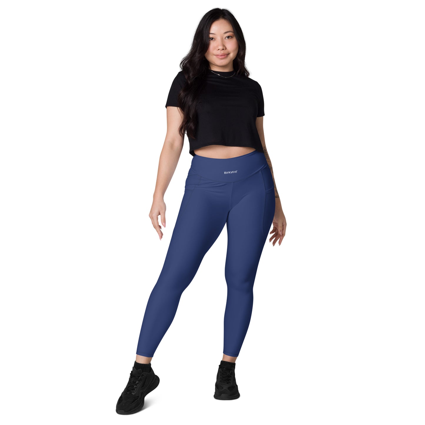 ВИКИНГ Original Navy Blue Active Leggings