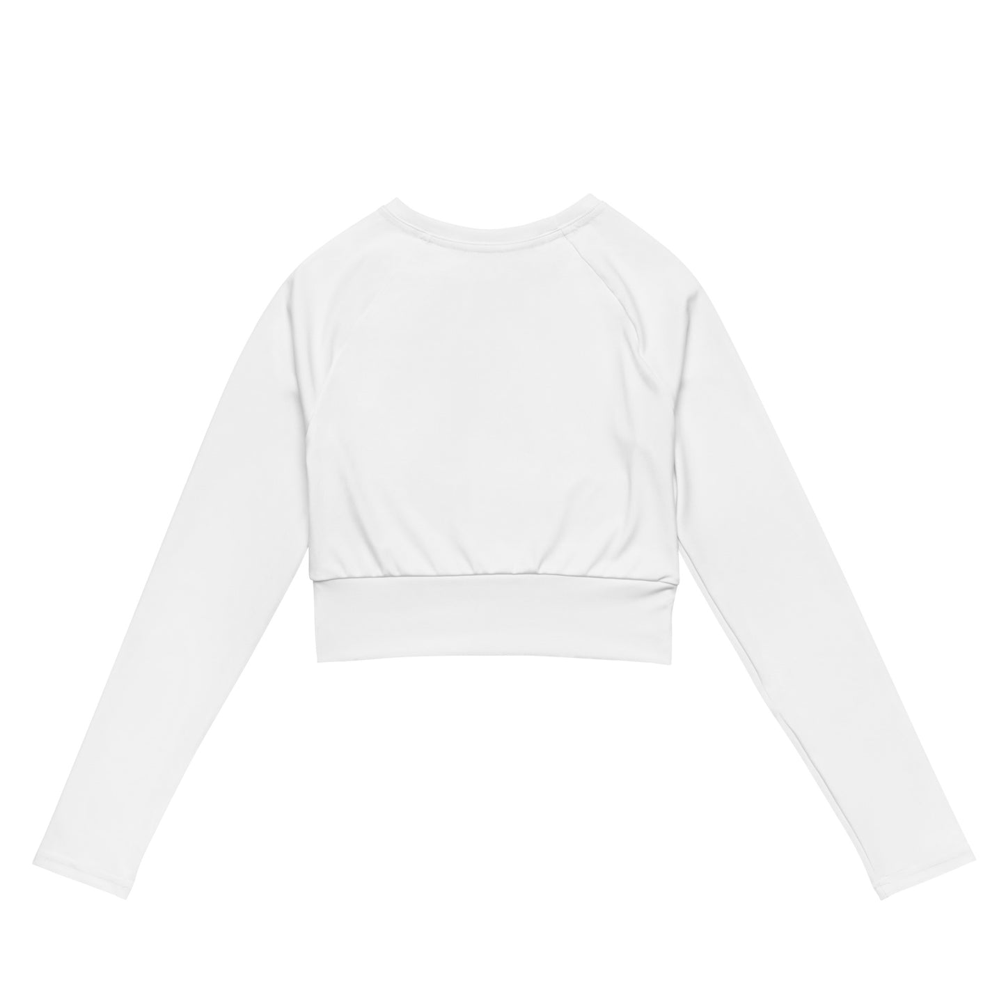 ВИКИНГ Original Snow White Long Sleeve Athletic Crop Top