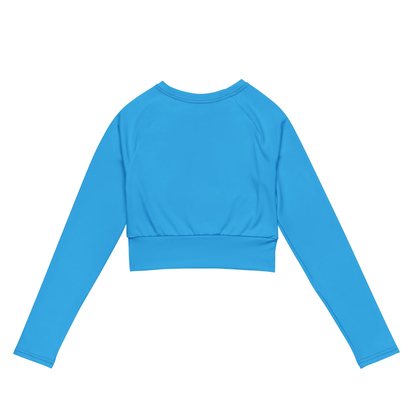 ВИКИНГ Original Olympic Blue Long Sleeve Athletic Crop Top