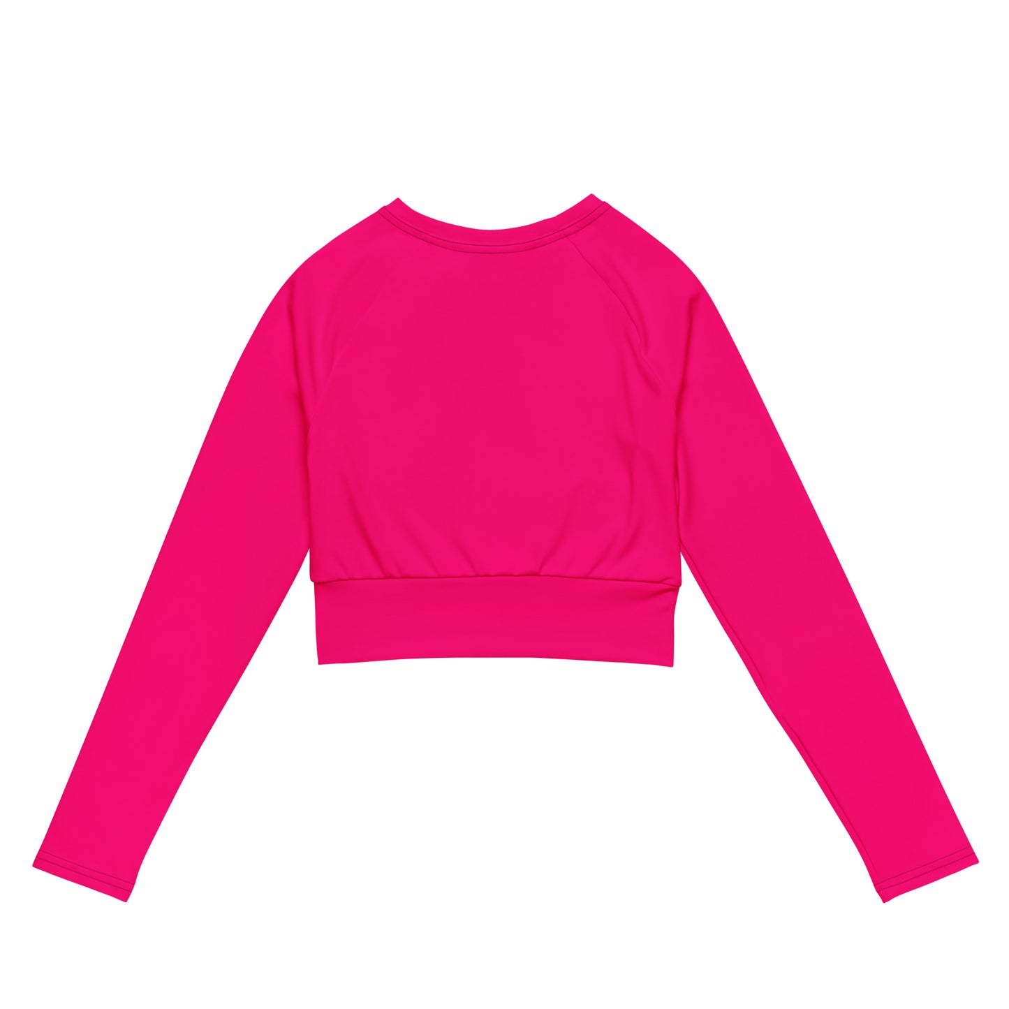 ВИКИНГ Original Bright Pink Long Sleeve Athletic Crop Top