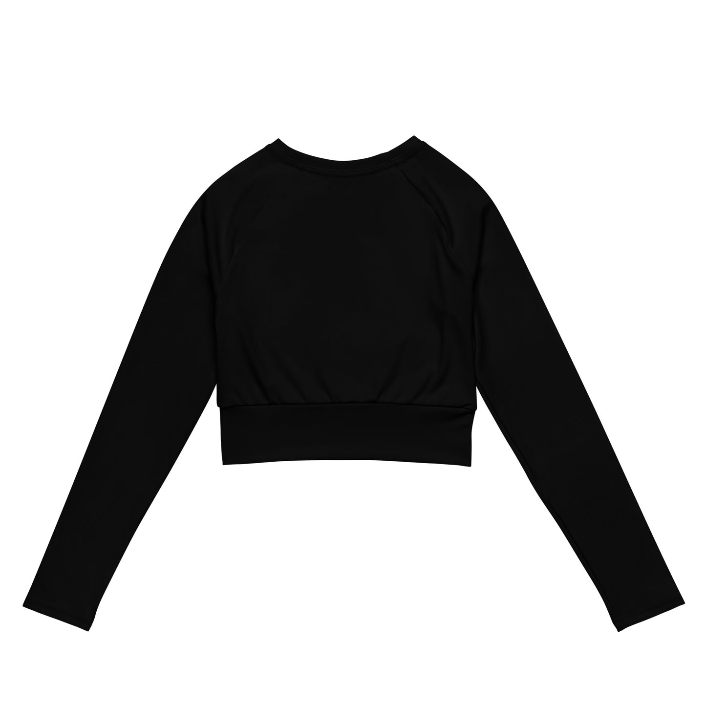 ВИКИНГ Original Midnight Black Long Sleeve Athletic Crop Top