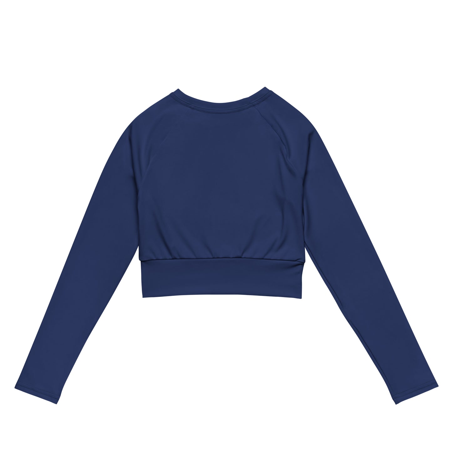 ВИКИНГ Original Navy Blue Long Sleeve Athletic Crop Top