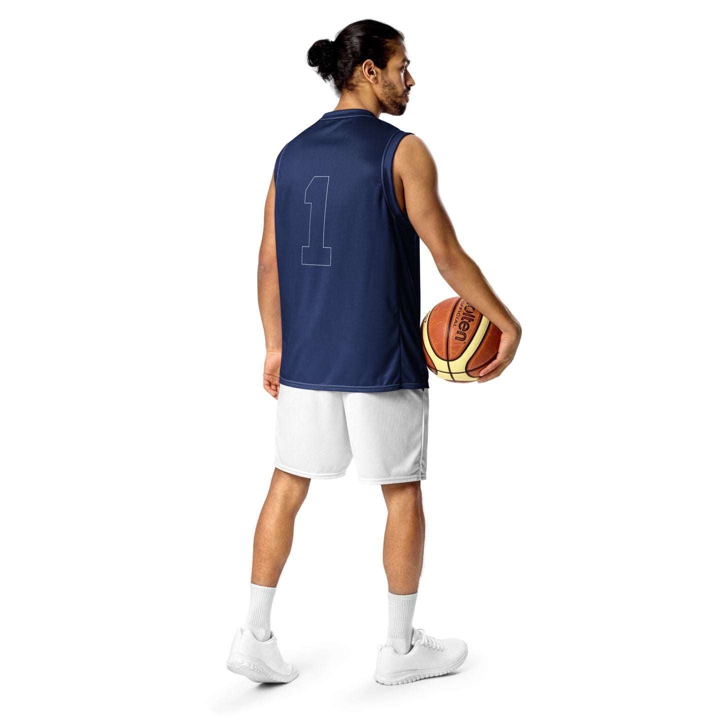 ВИКИНГ Original Navy Blue #1 Basketball Jersey Men’s