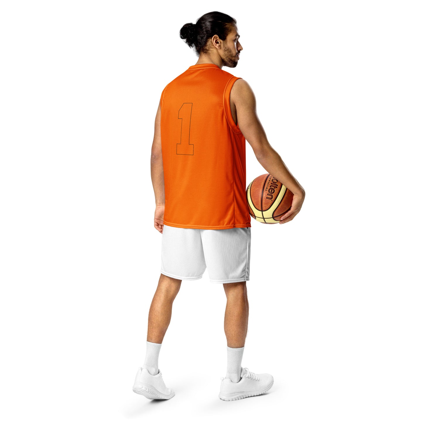 ВИКИНГ Original Tangerine Orange #1 Basketball Jersey Men’s