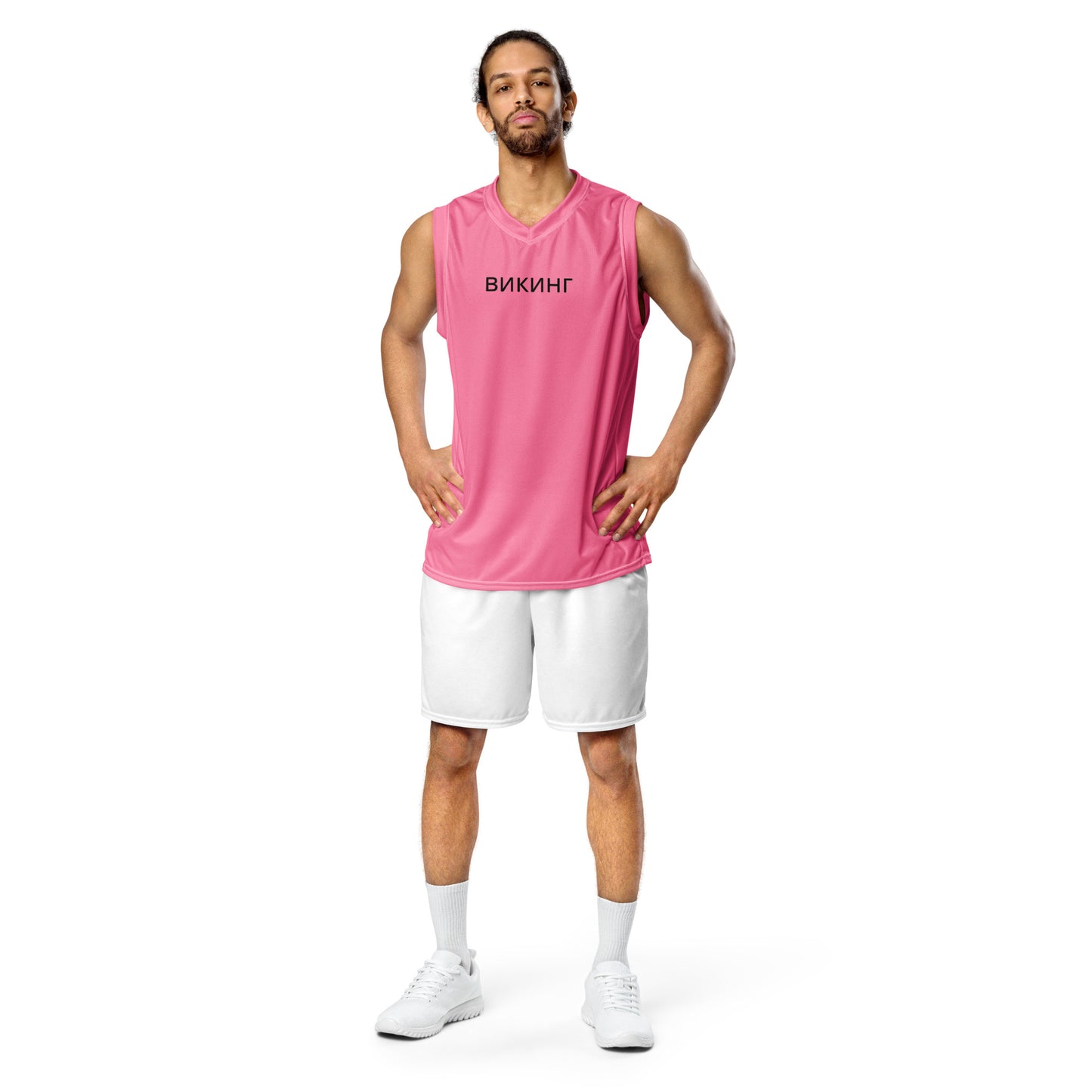 ВИКИНГ Original Bubble Gum Pink #1 Basketball Jersey Men’s