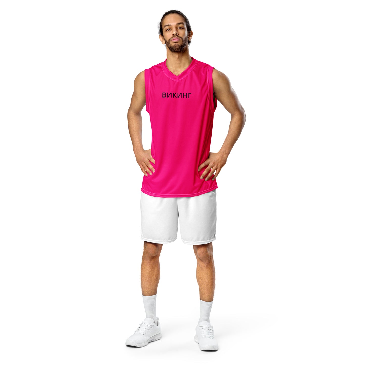 ВИКИНГ Original Bright Pink #1 Basketball Jersey Men’s