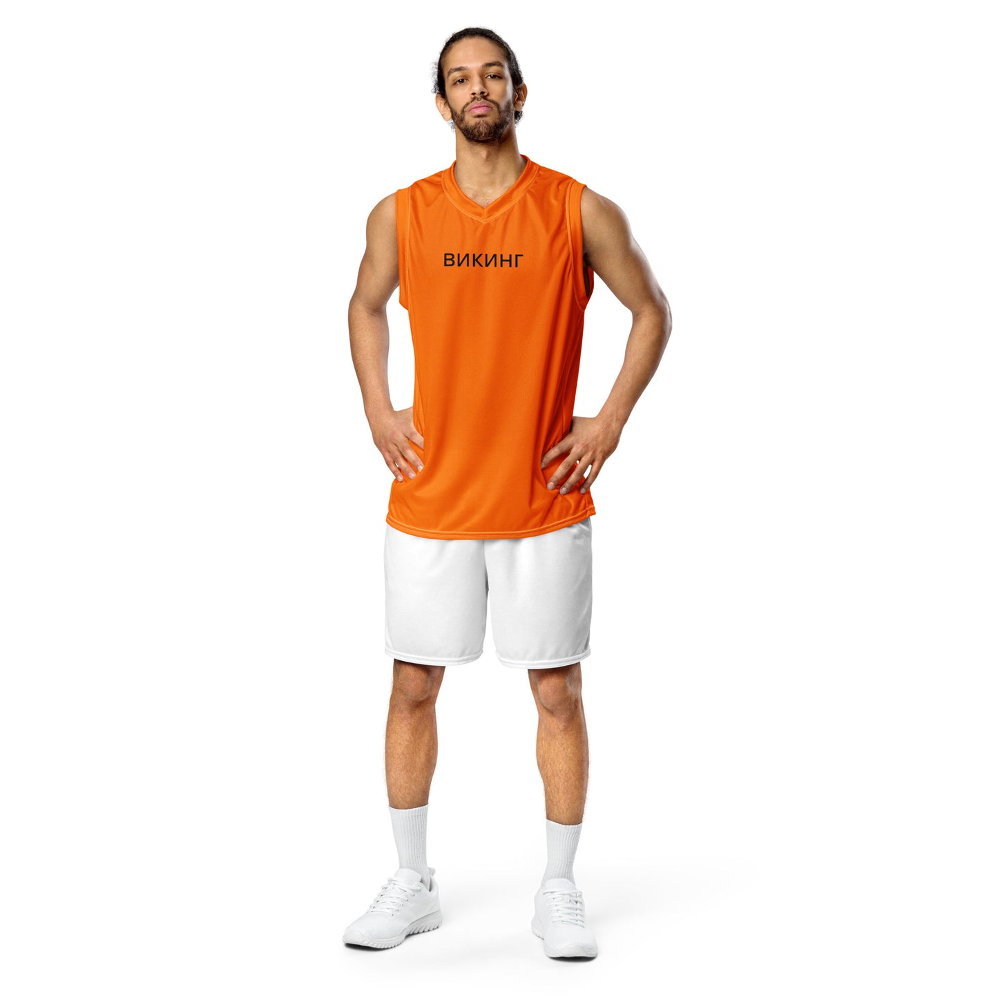 ВИКИНГ Original Tangerine Orange #1 Basketball Jersey Men’s