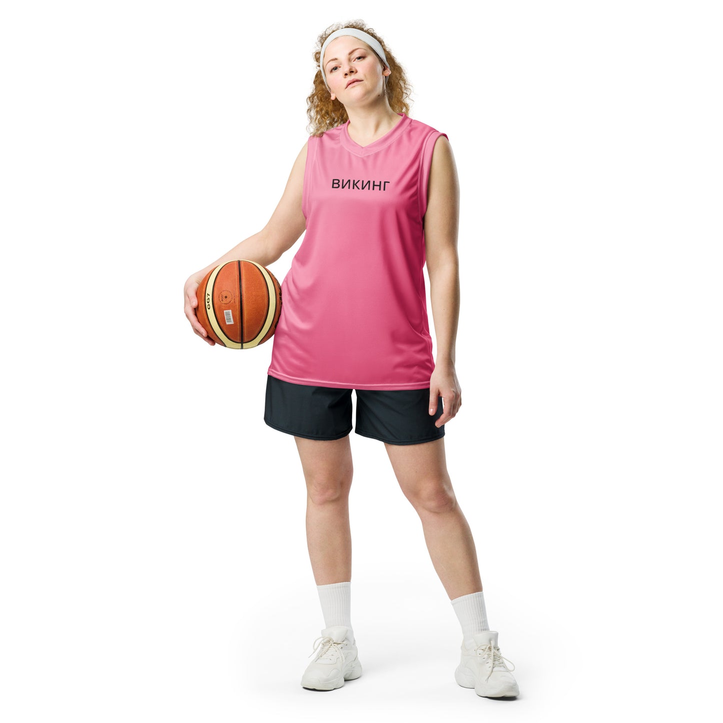 ВИКИНГ Original Bubble Gum Pink #1 Basketball Jersey Women’s