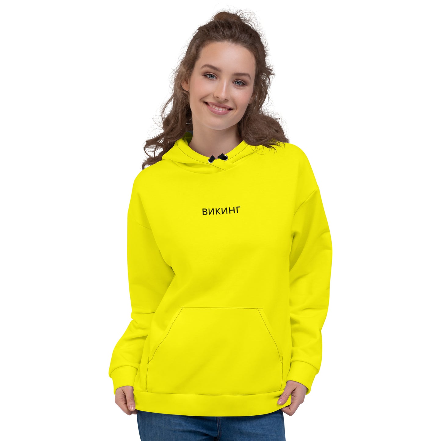 ВИКИНГ Original Bumble Bee Yellow Hoodie Women’s