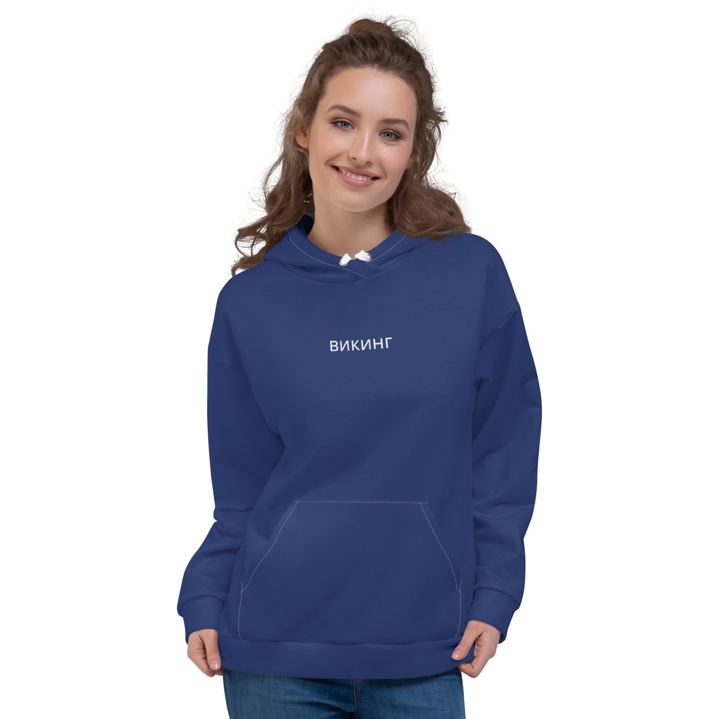 ВИКИНГ Original Navy Blue Hoodie Women’s