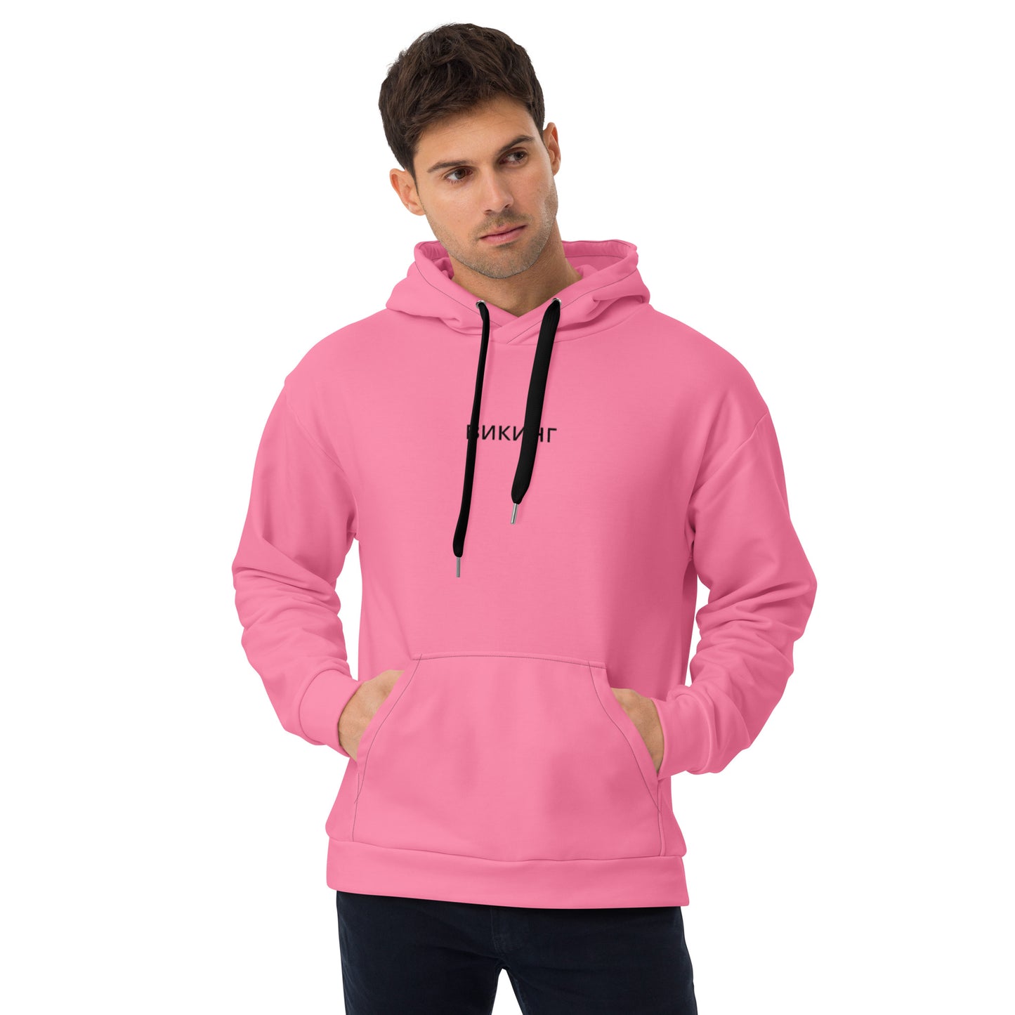 ВИКИНГ Original Bubble Gum Pink Hoodie Men’s