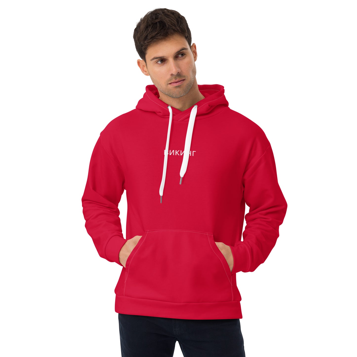 ВИКИНГ Original Lipstick Red Hoodie Men’s