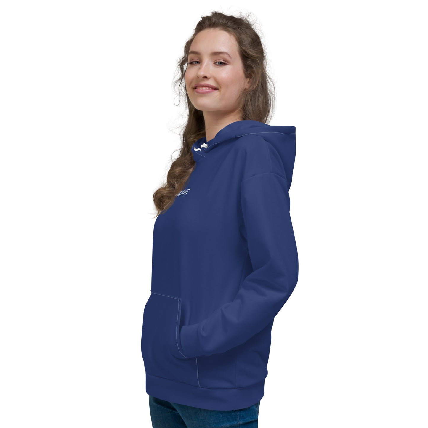 ВИКИНГ Original Navy Blue Hoodie Women’s