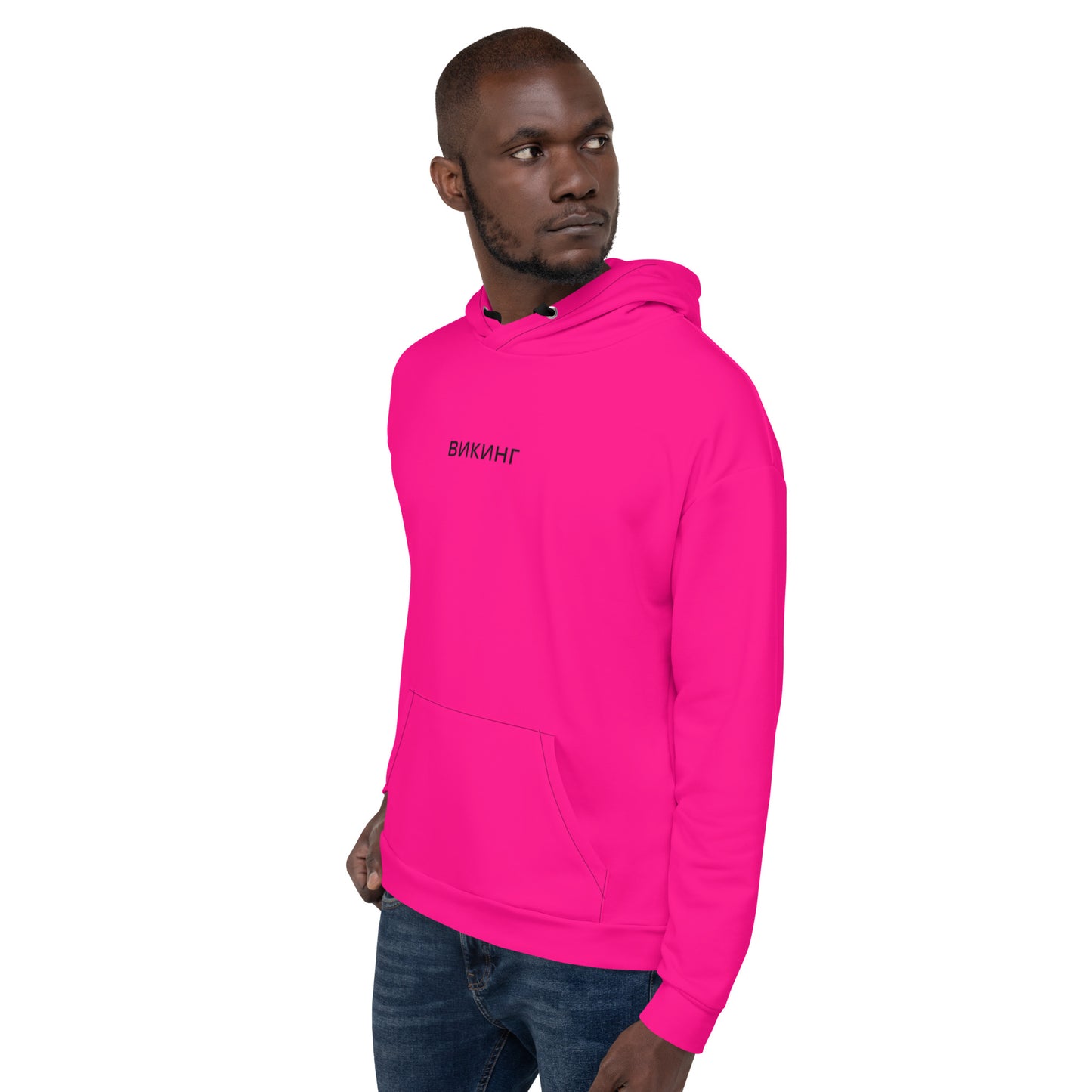 ВИКИНГ Original Bright Pink Hoodie Men’s