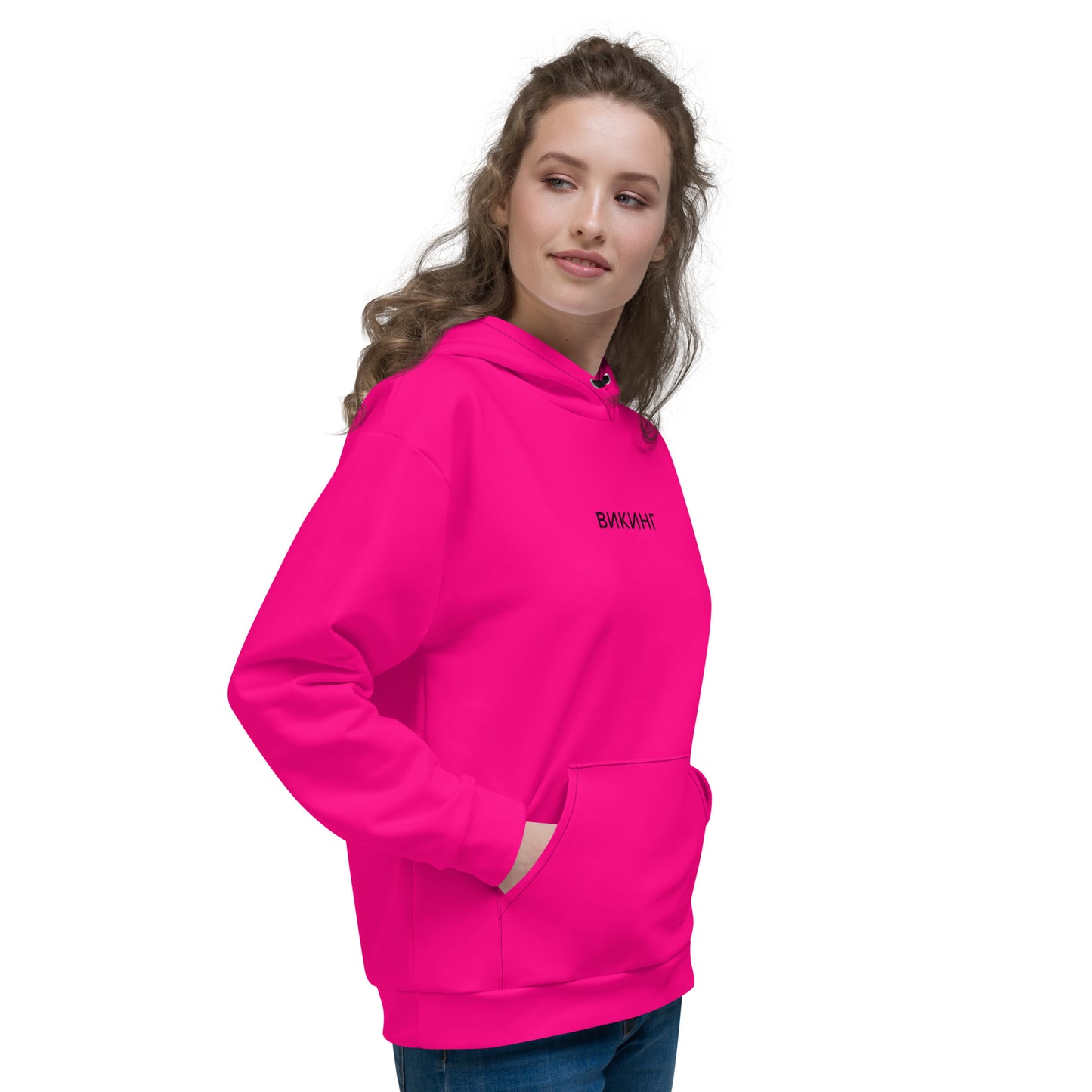 ВИКИНГ Original Bright Pink Hoodie Women’s