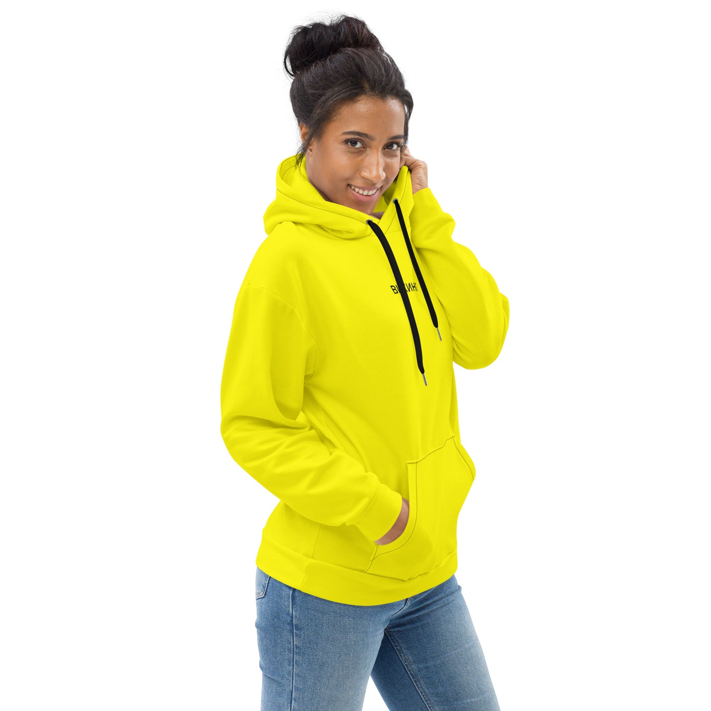 ВИКИНГ Original Bumble Bee Yellow Hoodie Women’s