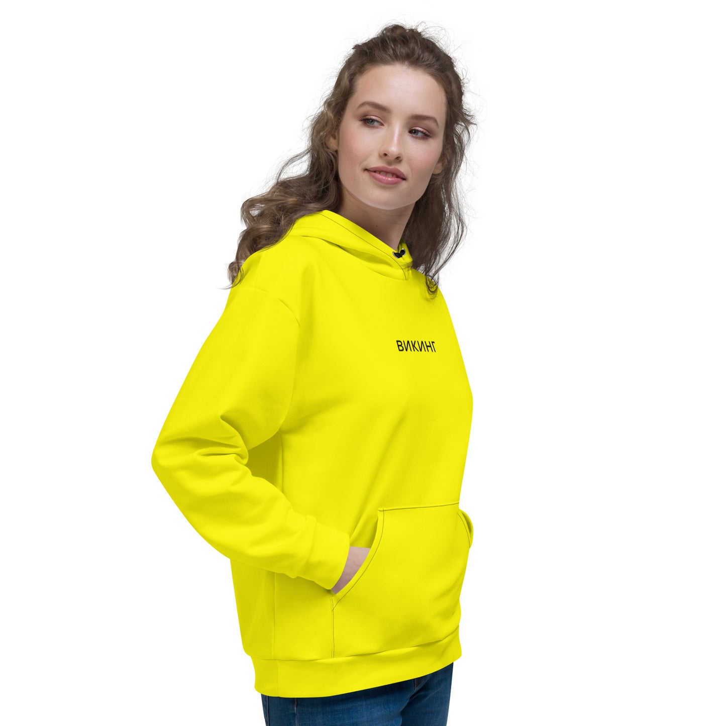 ВИКИНГ Original Bumble Bee Yellow Hoodie Women’s