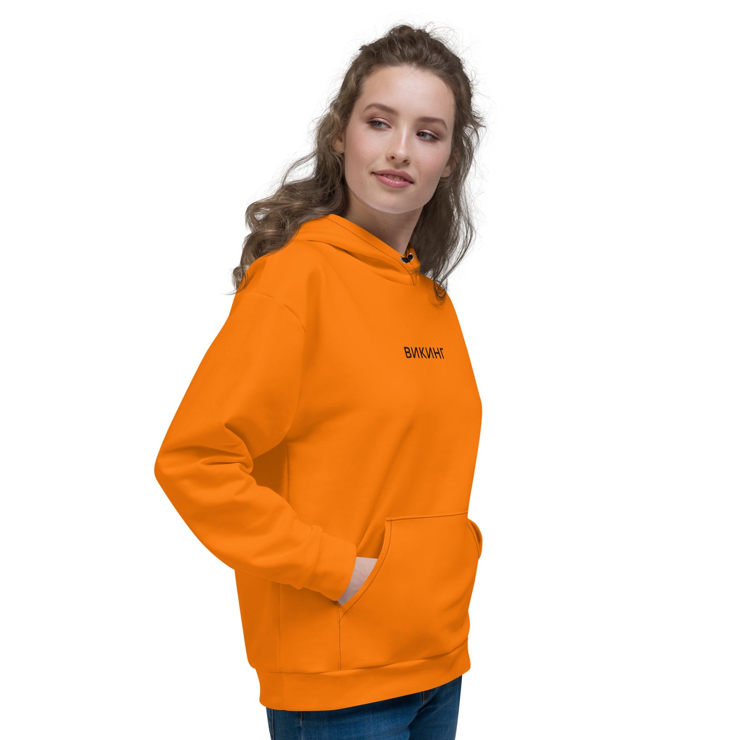 ВИКИНГ Original Tangerine Orange Hoodie Women’s