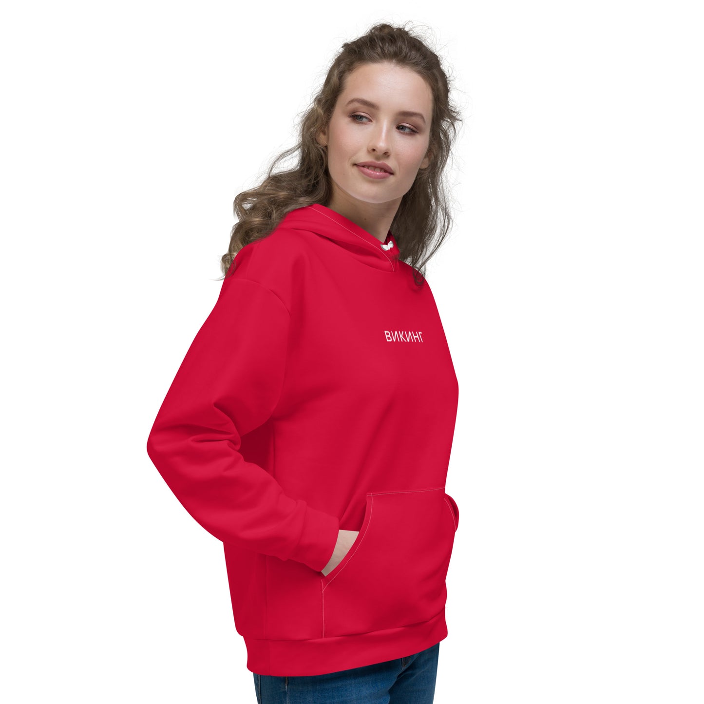 ВИКИНГ Original Lipstick Red Hoodie Women’s