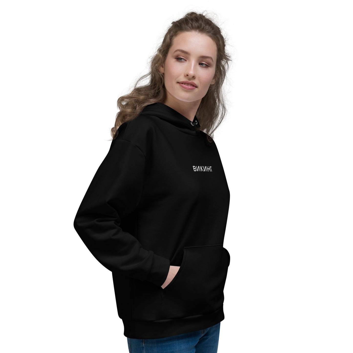 ВИКИНГ Original Midnight Black Hoodie Women’s