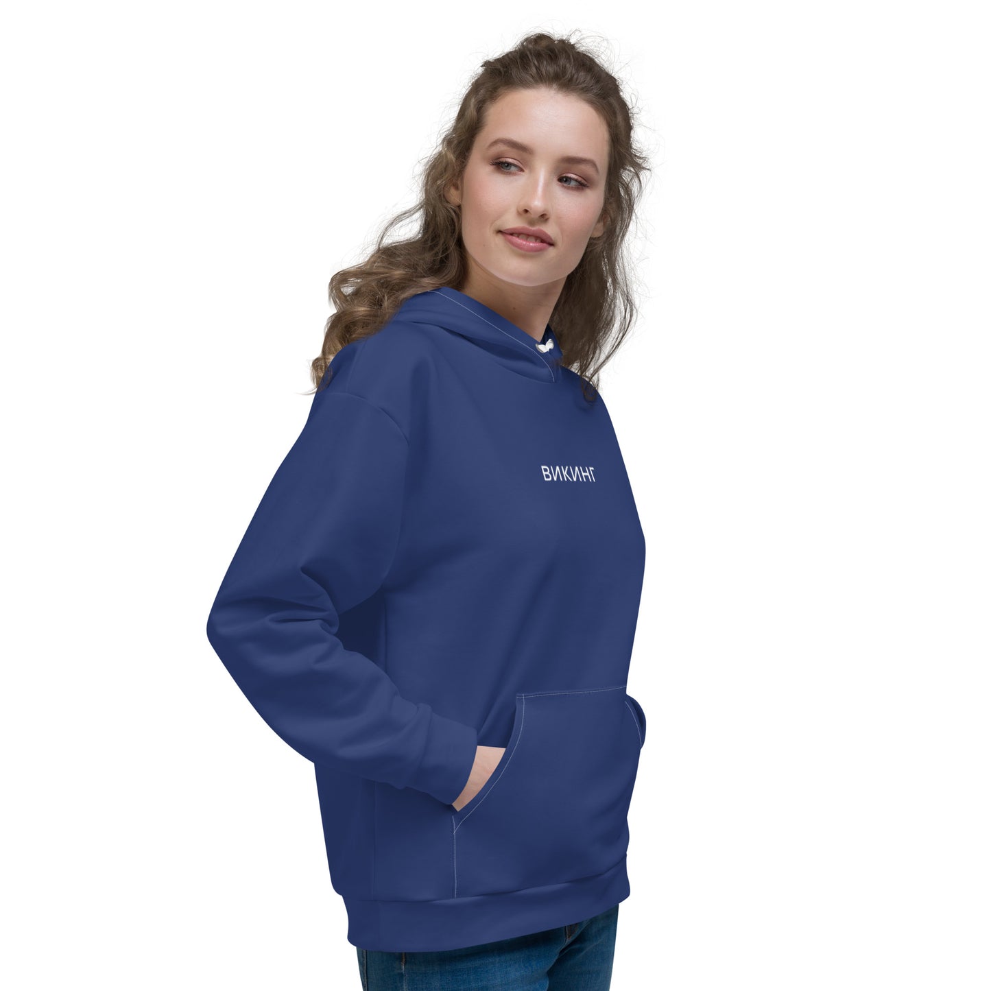 ВИКИНГ Original Navy Blue Hoodie Women’s