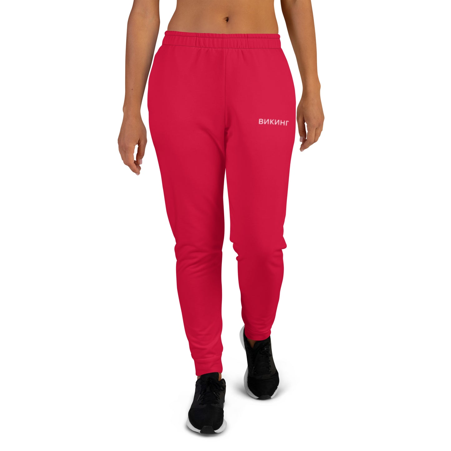 ВИКИНГ Original Lipstick Red Slim Fit Joggers Women’s