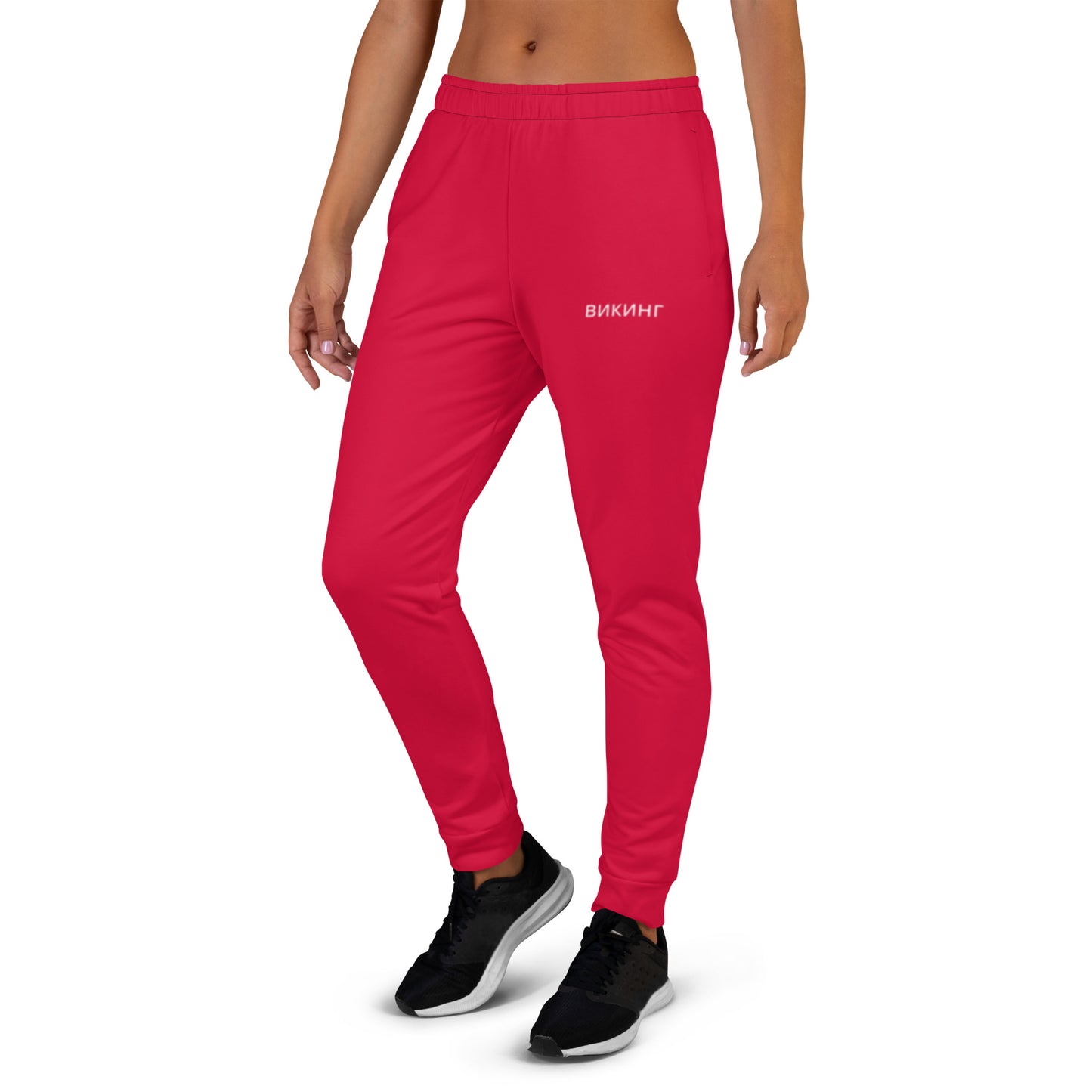 ВИКИНГ Original Lipstick Red Slim Fit Joggers Women’s